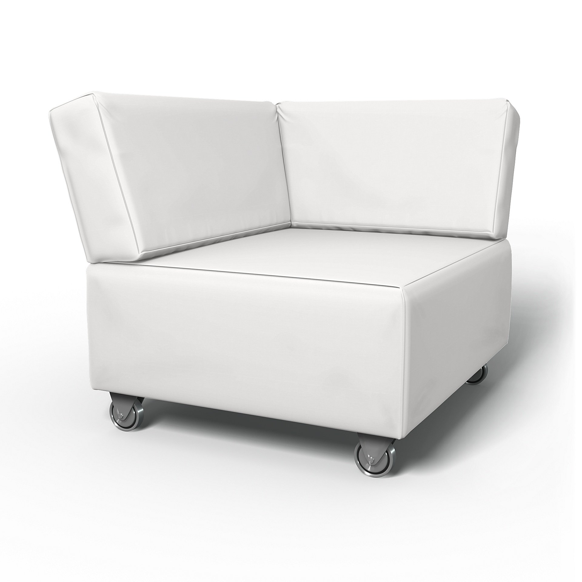 IKEA - Falsterbo Corner Unit Cover, Absolute White, Cotton - Bemz