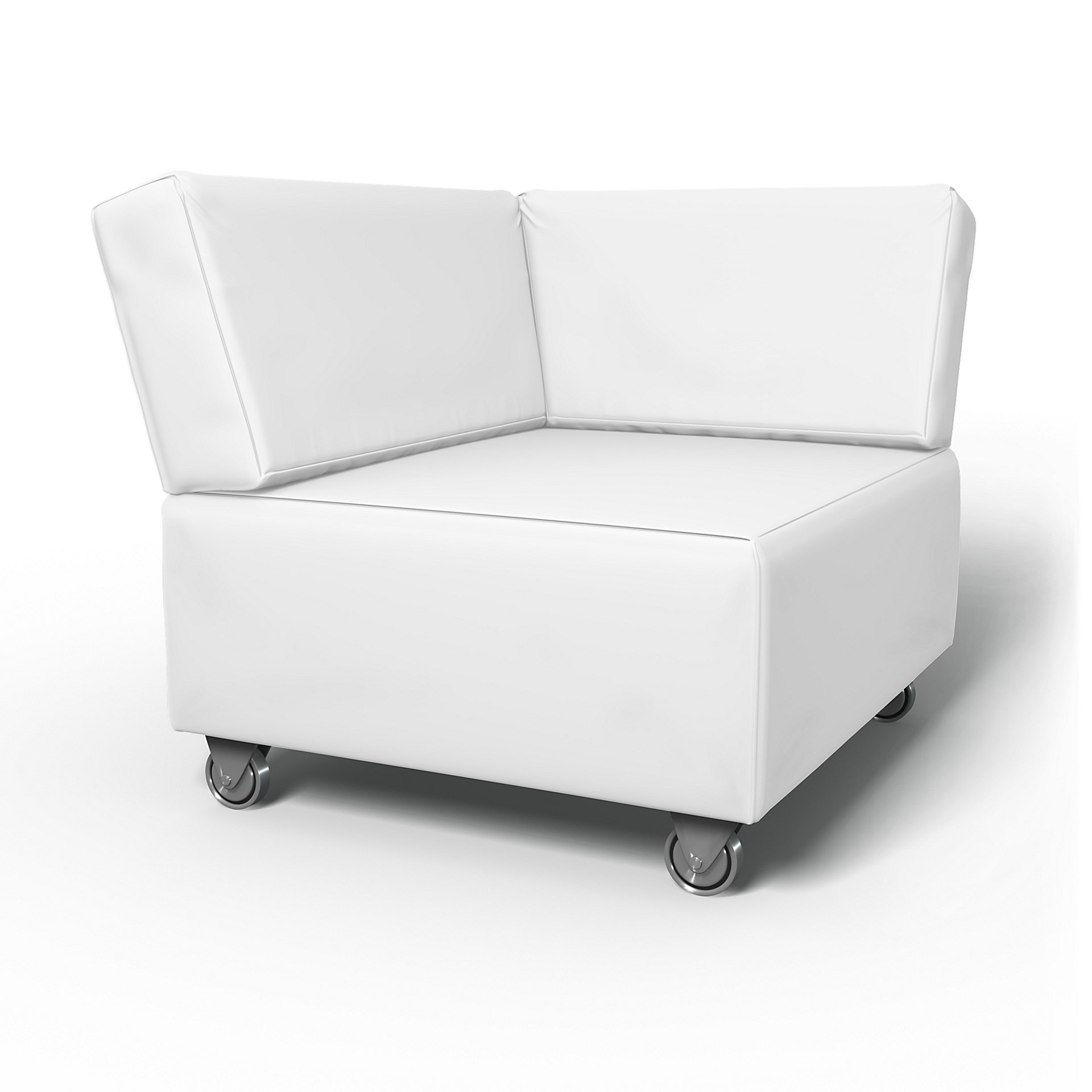 IKEA - Falsterbo Corner Unit Cover, Absolute White, Linen - Bemz