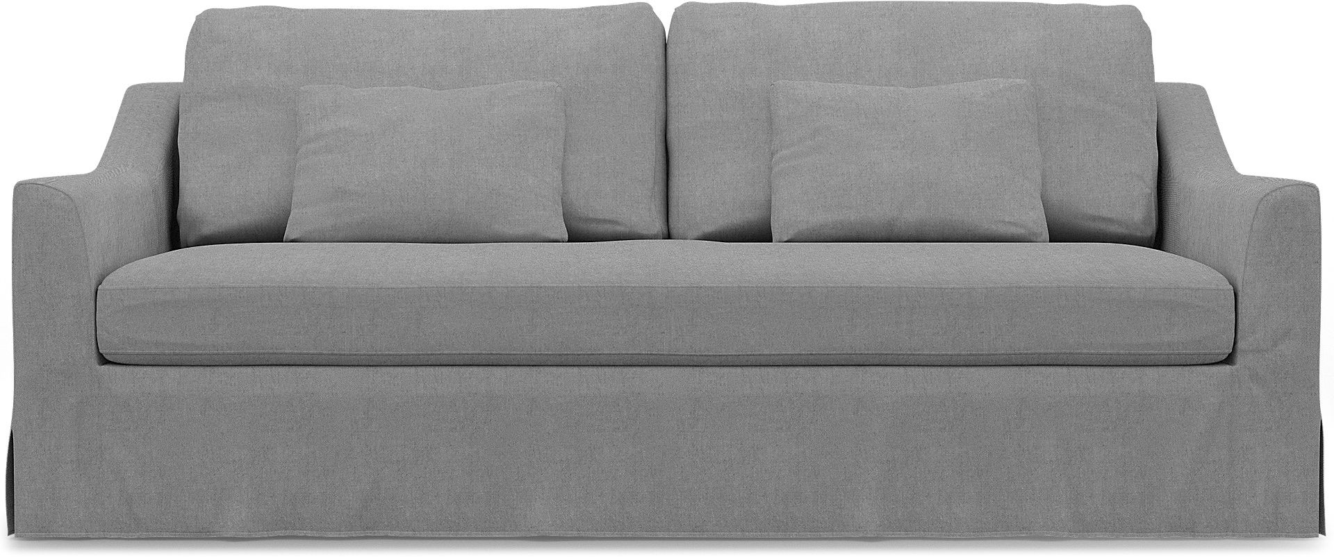 IKEA - Färlöv 3 Seater Sofa Cover, Graphite, Linen - Bemz
