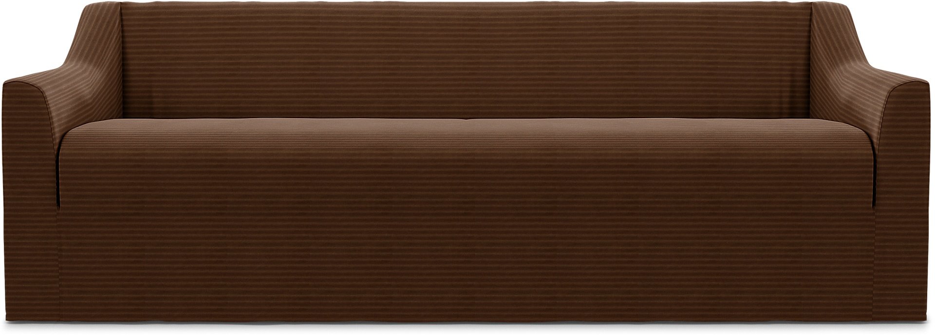IKEA - Farlov 3 Seater Sofa Cover, Chocolate Brown, Corduroy - Bemz