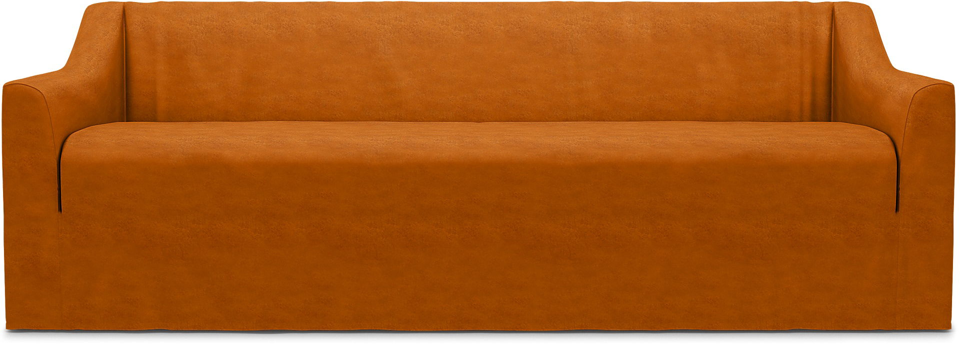 IKEA - Färlöv 3 Seater Sofa Cover, Cognac, Velvet - Bemz