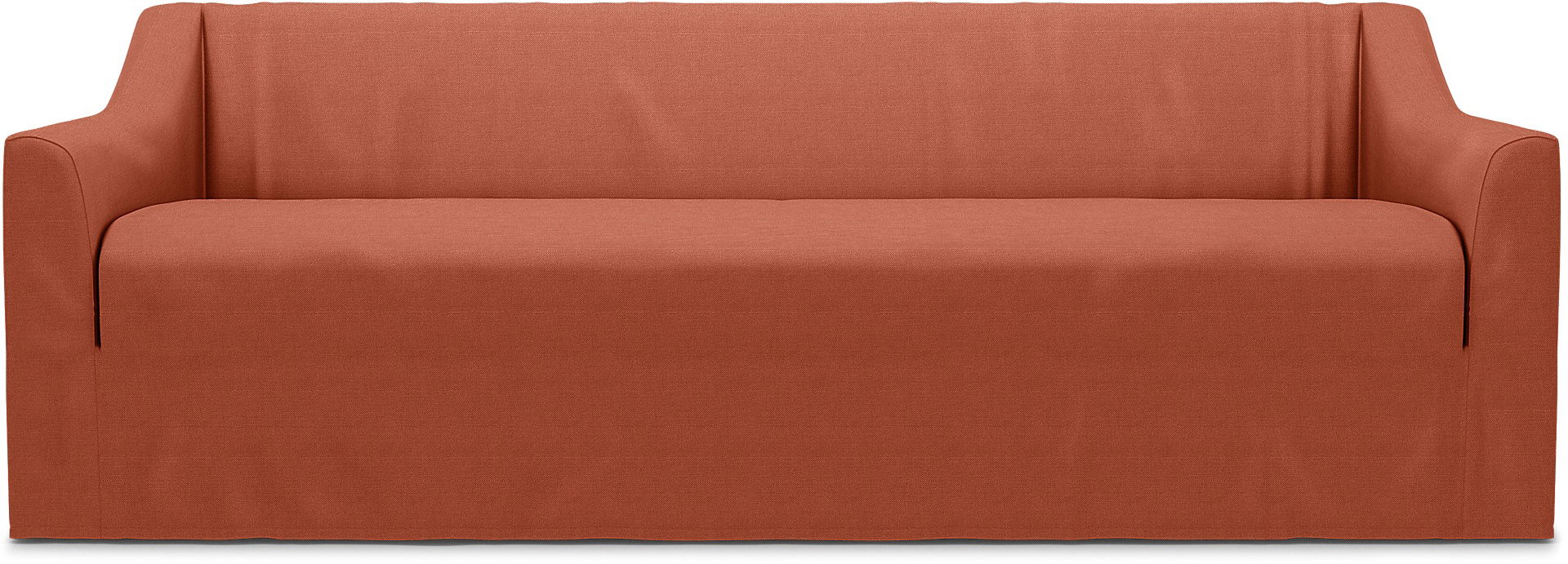 IKEA - Överdrag till Färlöv 3-sitssoffa, Burnt Orange, Linne - Bemz