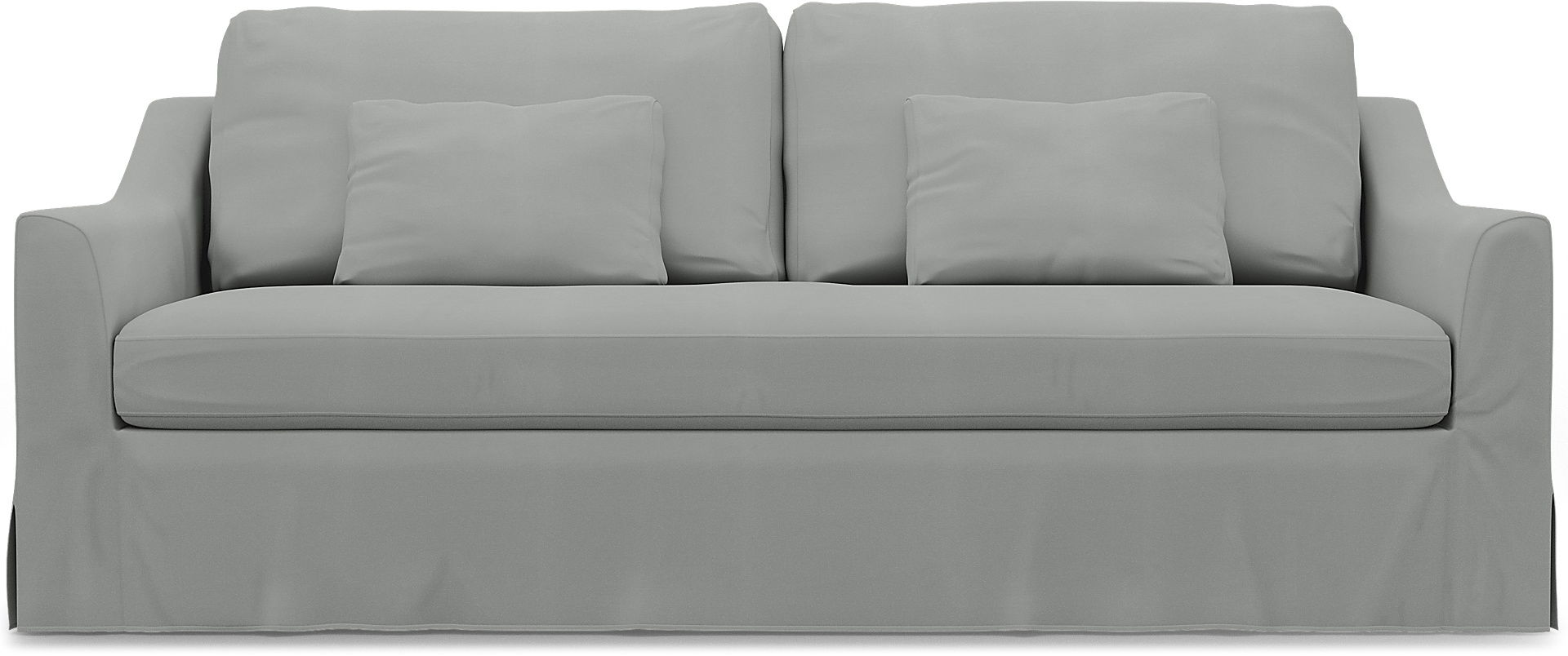 IKEA - Färlöv 3 Seater Sofa Cover, Silver Grey, Cotton - Bemz