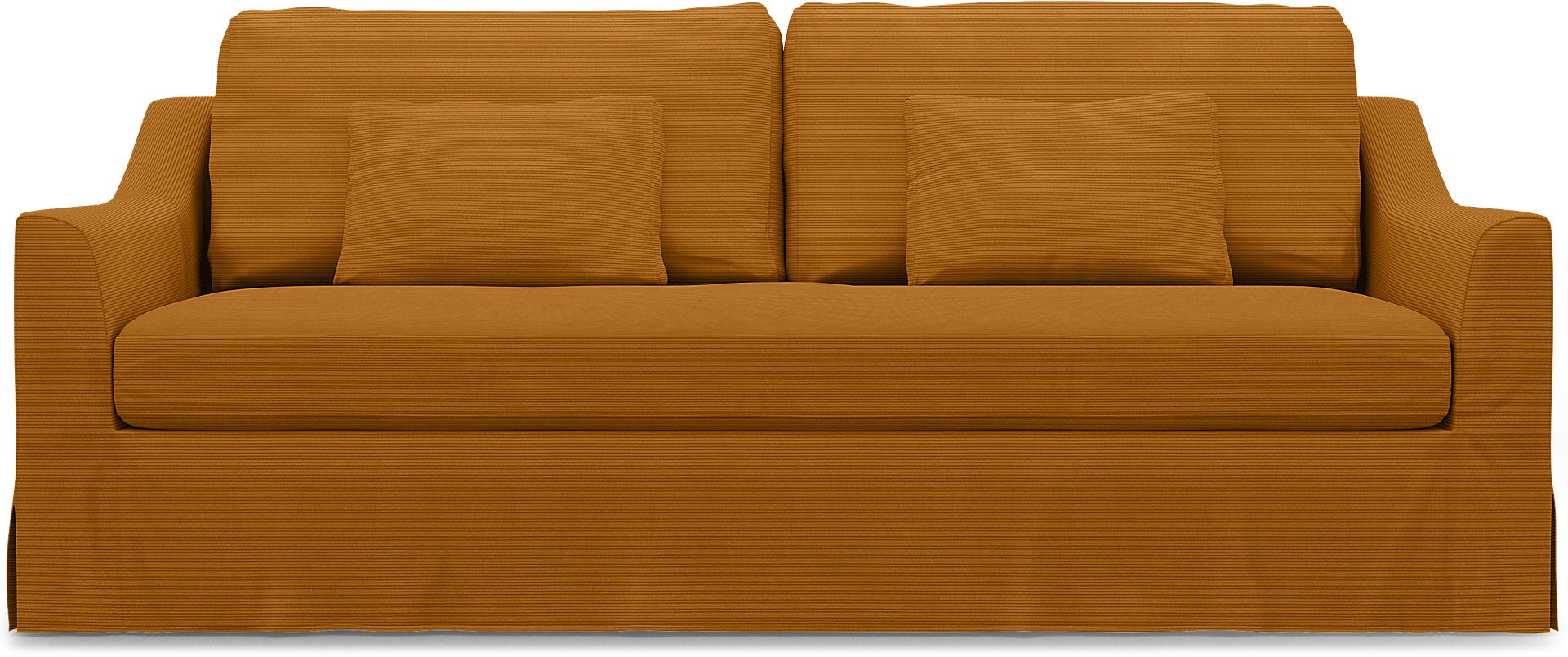 IKEA - Färlöv 3 Seater Sofa Cover, Saffron, Corduroy - Bemz
