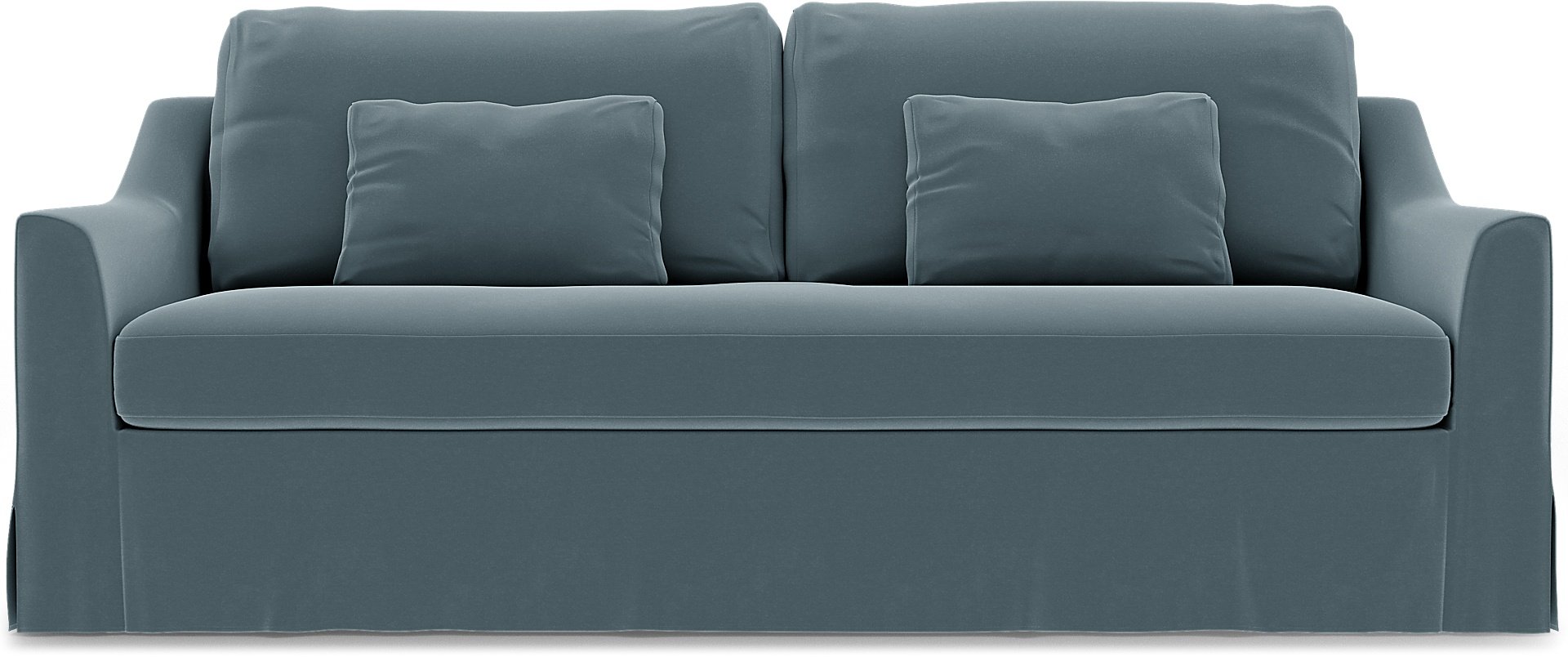 IKEA - Farlov 3 Seater Sofa Cover, Duck Egg, Velvet - Bemz