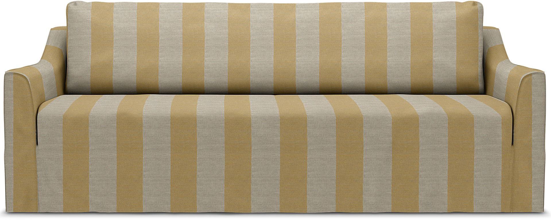 IKEA - Färlöv 3 Seater Sofa Cover, Sun Yellow, Linen - Bemz