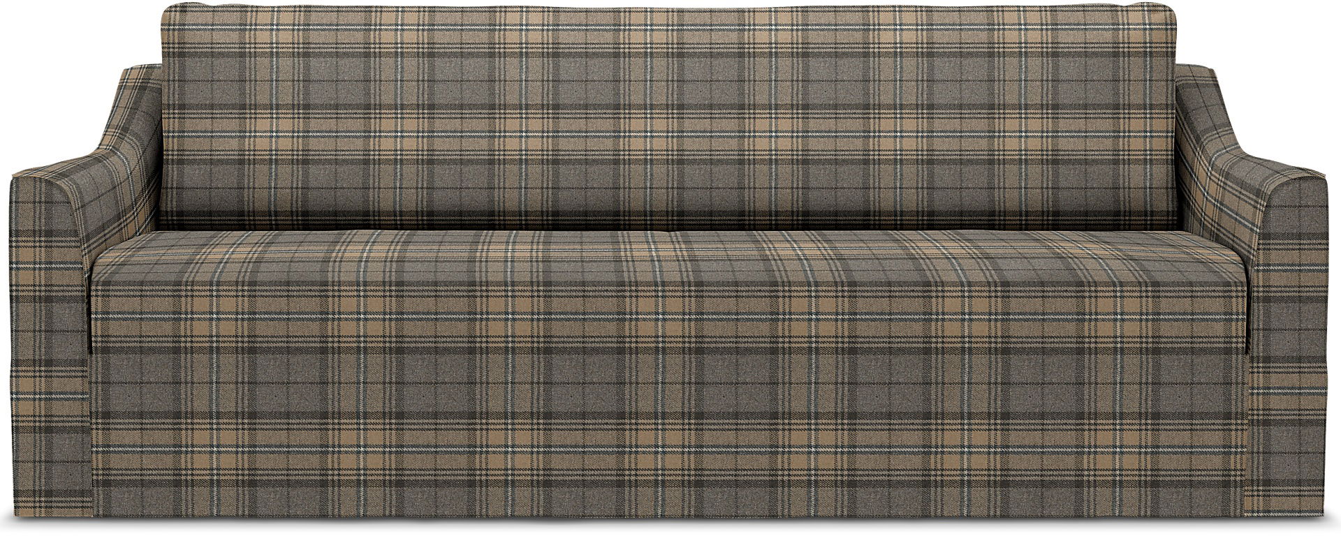 IKEA - Färlöv 3 Seater Sofa Cover, Bark Brown, Wool - Bemz
