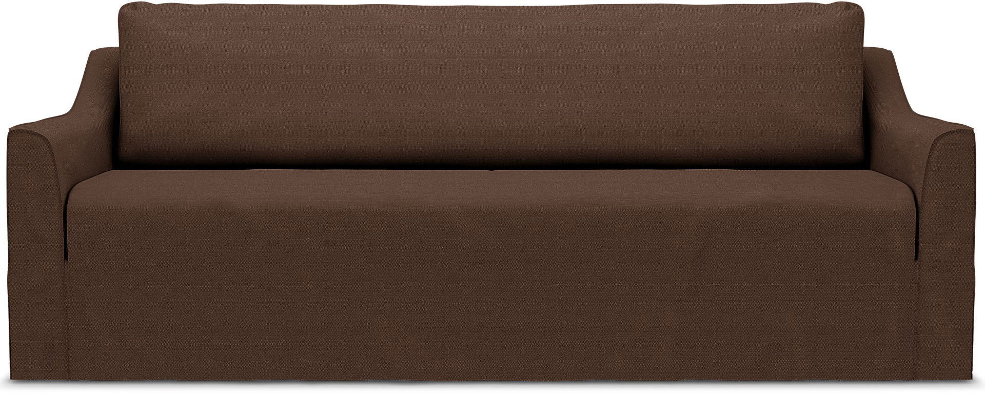 IKEA - Färlöv 3 Seater Sofa Cover, Chocolate, Linen - Bemz