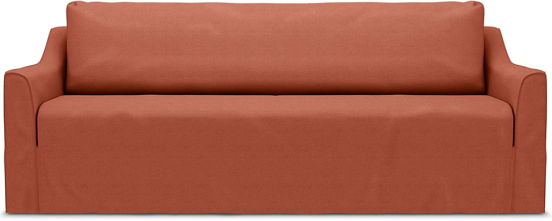 IKEA - Färlöv 3 Seater Sofa Cover, Burnt Orange, Linen - Bemz