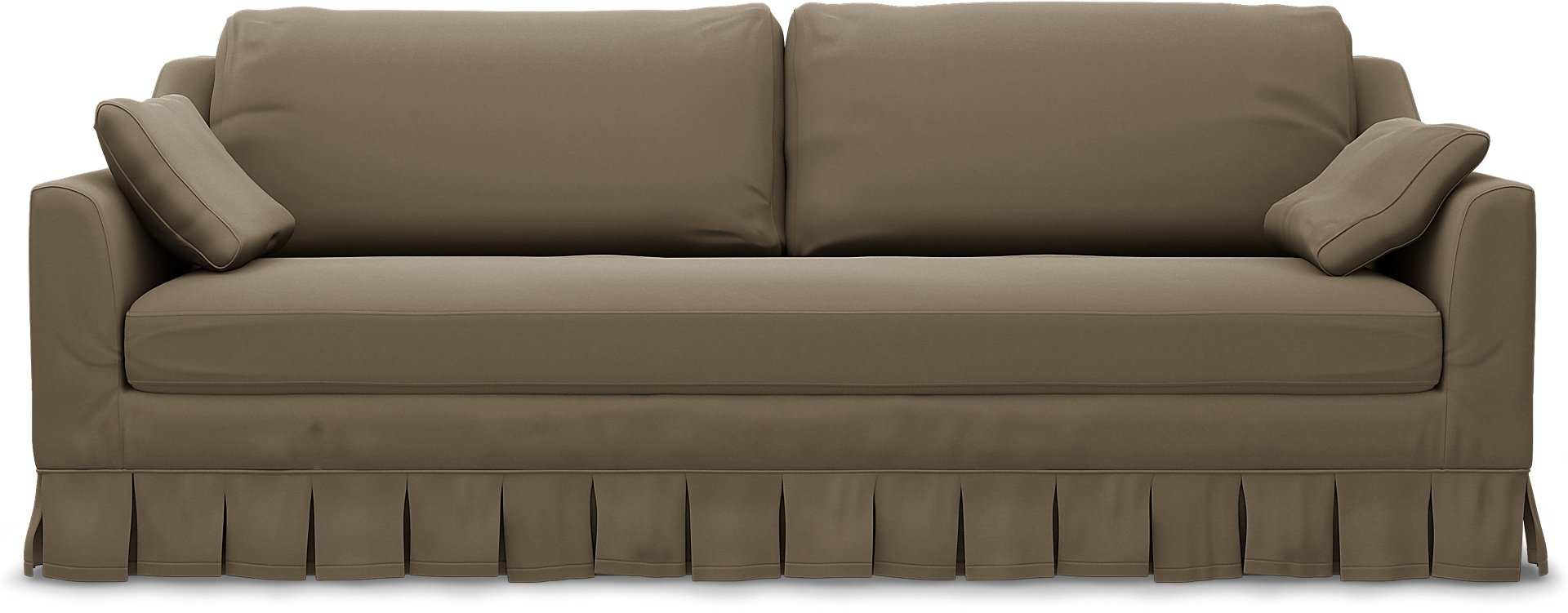 IKEA - Farlov 3 Seater Sofa Cover, Taupe, Velvet - Bemz