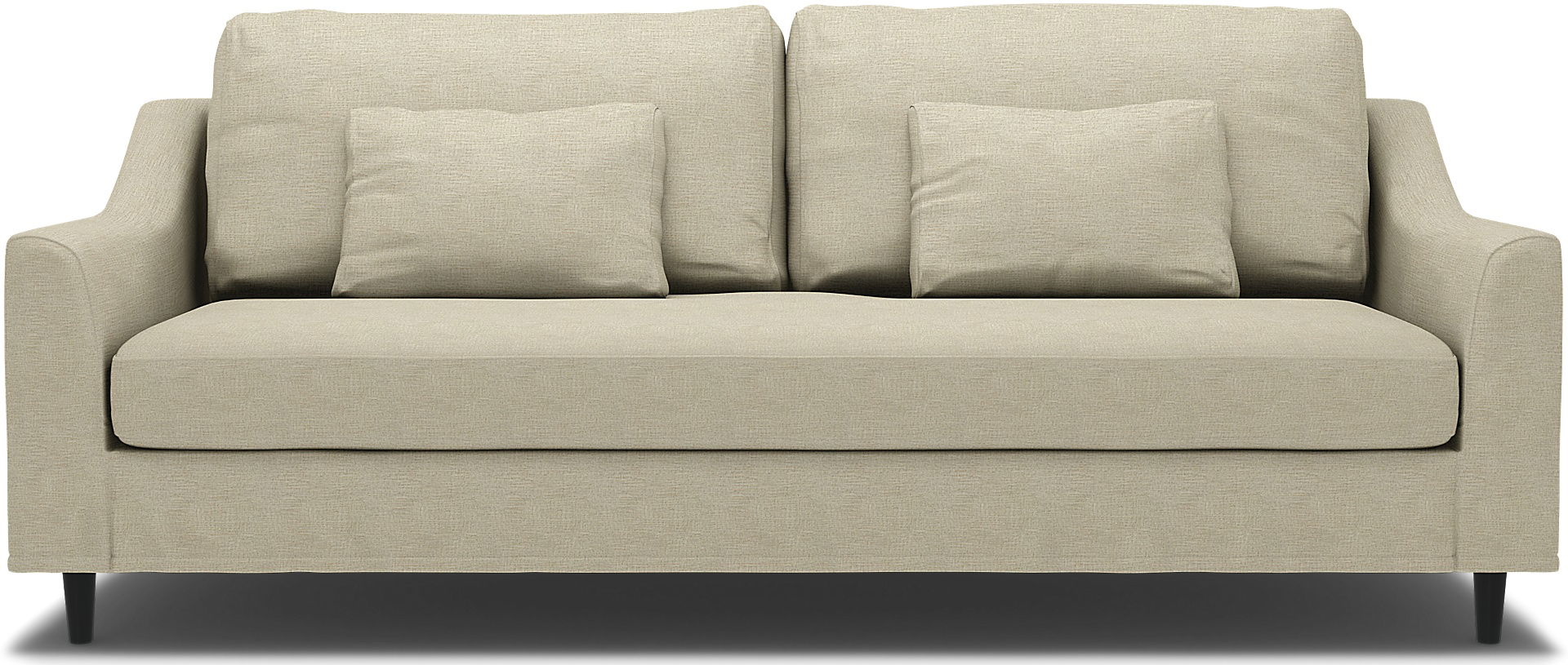 IKEA - FÄRLÖV 3 SEATER SOFA COVER EXPOSED LEG , Soft White, Bouclé & Texture - Bemz
