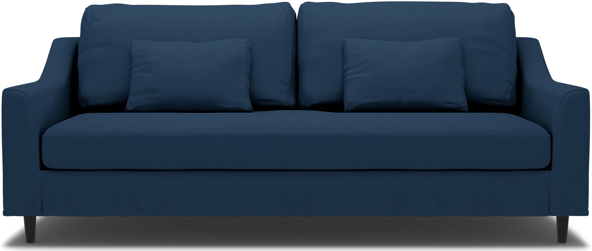 IKEA - FÄRLÖV 3 SEATER SOFA COVER EXPOSED LEG , Deep Navy Blue, Cotton - Bemz