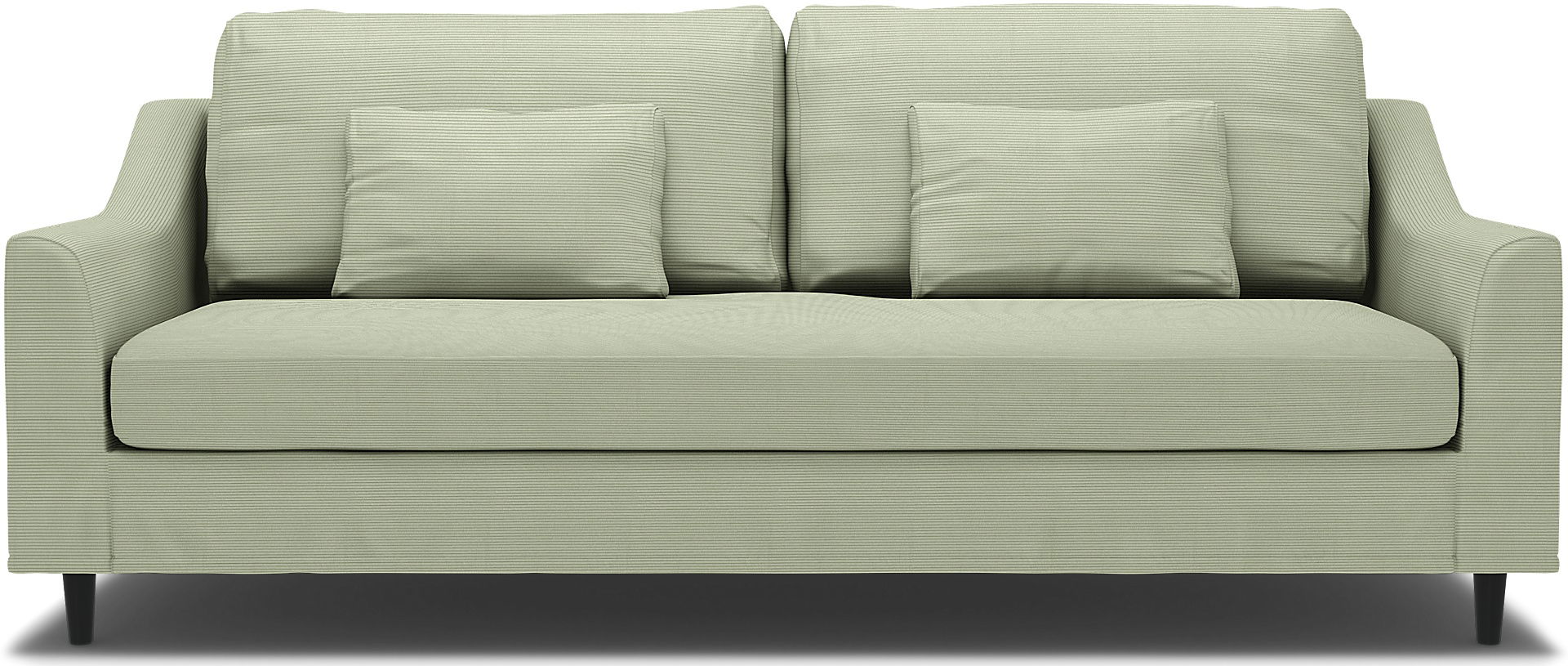 IKEA - FÄRLÖV 3 SEATER SOFA COVER EXPOSED LEG , Seagrass, Corduroy - Bemz