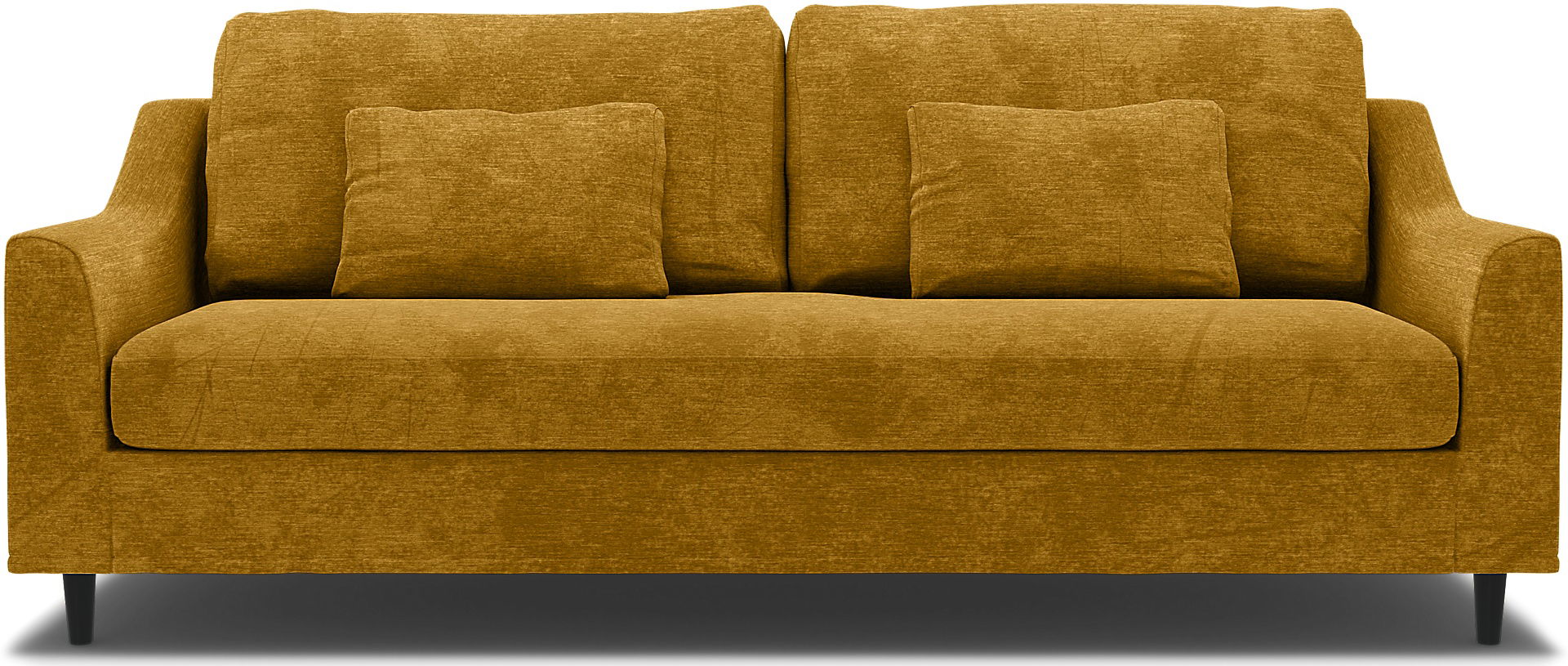 IKEA - ÖVERDRAG TILL FÄRLÖV 3-SITSSOFFA MED SYNLIGA BEN, Tumeric, Sammet - Bemz