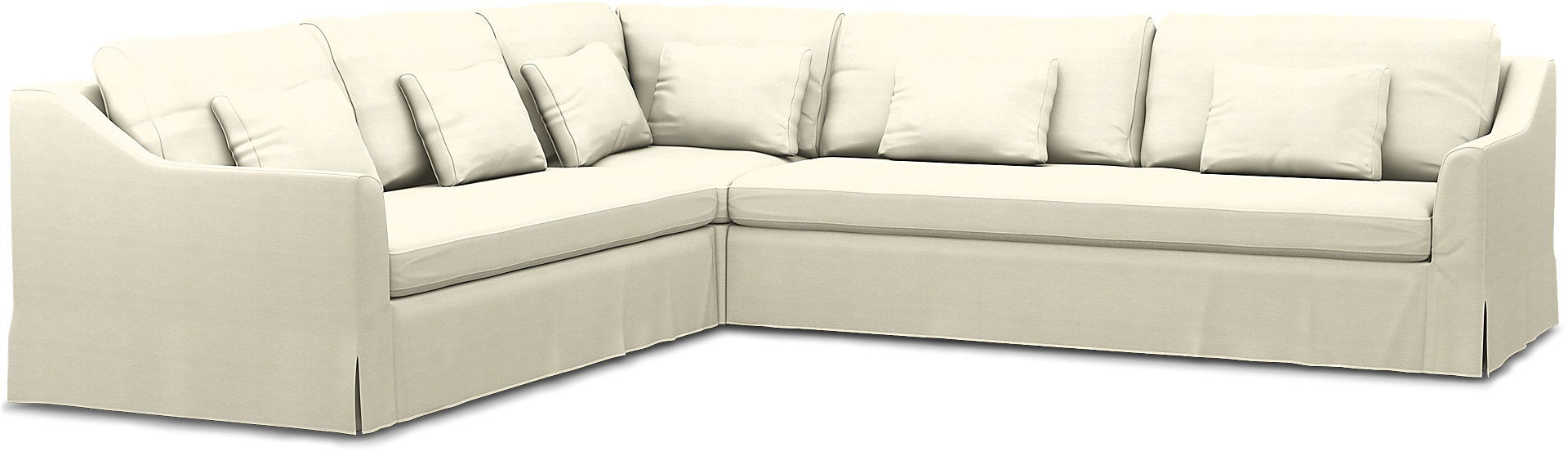 IKEA - FÄRLÖV CORNER SOFA COVER (2+3), Sand Beige, Cotton - Bemz