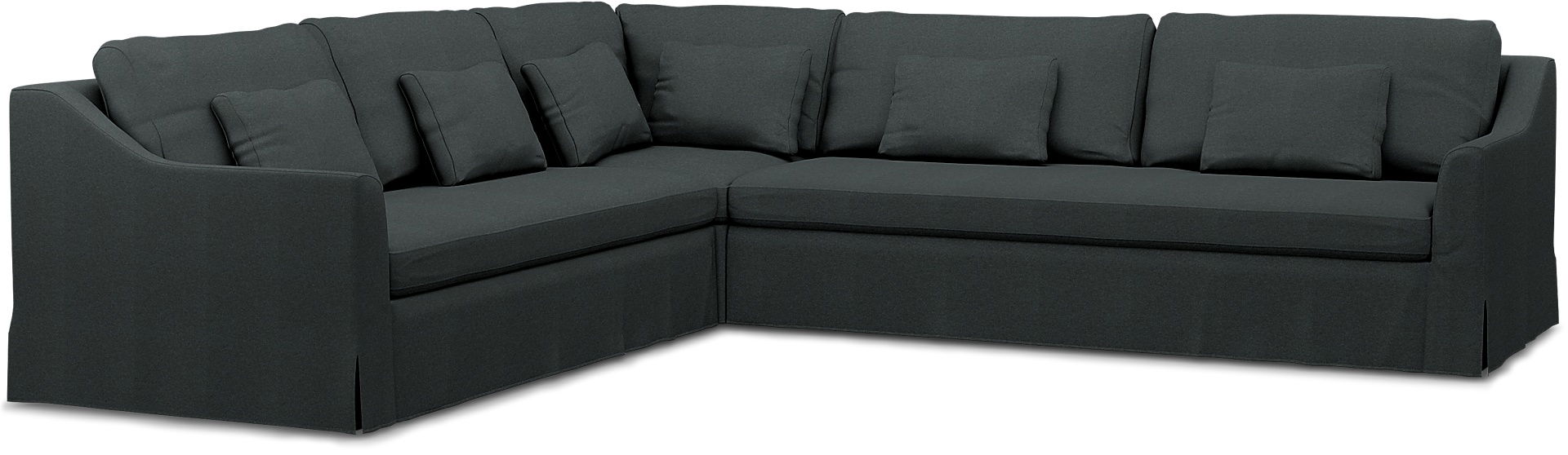 IKEA - FÄRLÖV CORNER SOFA COVER (2+3), Stone, Wool - Bemz