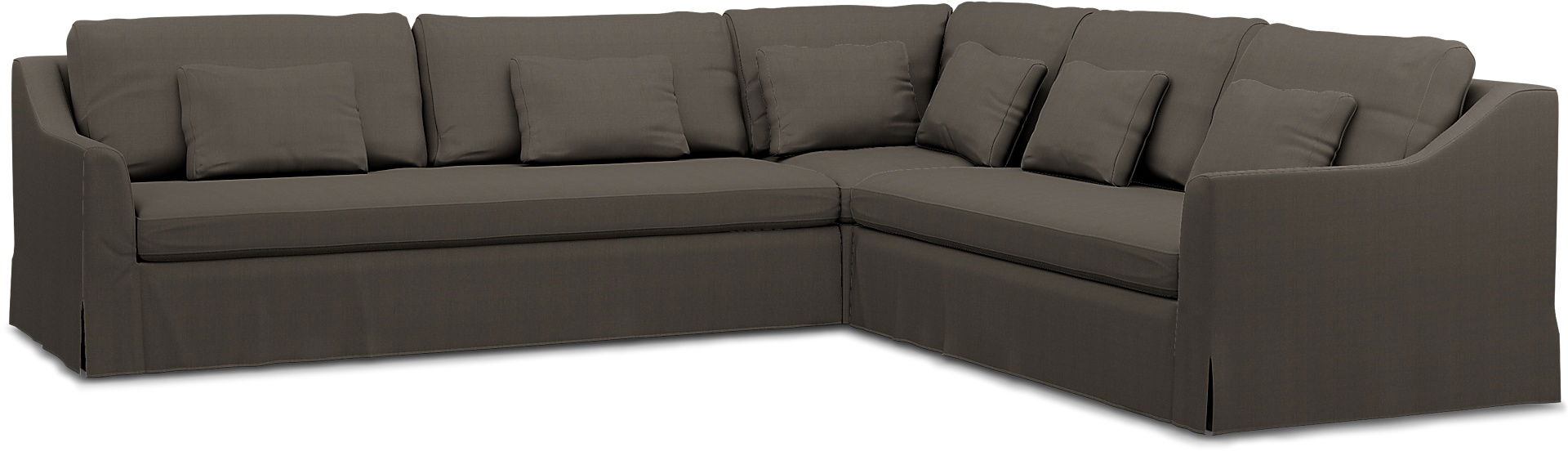 IKEA - FÄRLÖV CORNER SOFA COVER (3+2), Mocha, Linen - Bemz