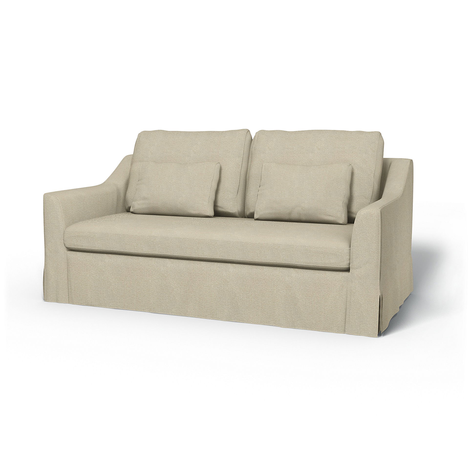 IKEA - Färlöv 2 Seater Sofa Cover, Cream, Bouclé & Texture - Bemz