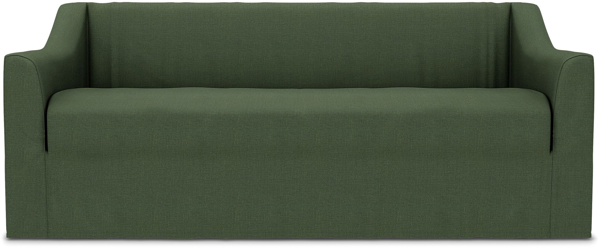 Färlöv 2 Seater Sofa Cover, Moss, Linen - Bemz