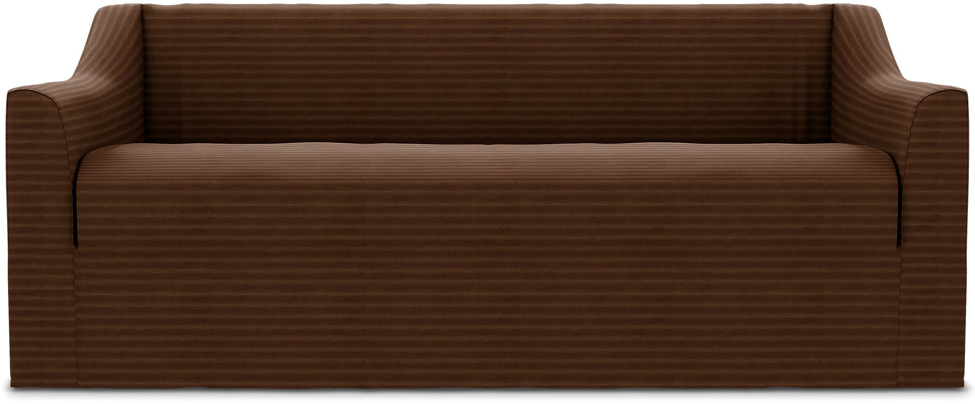Färlöv 2 Seater Sofa Cover, Chocolate Brown, Corduroy - Bemz