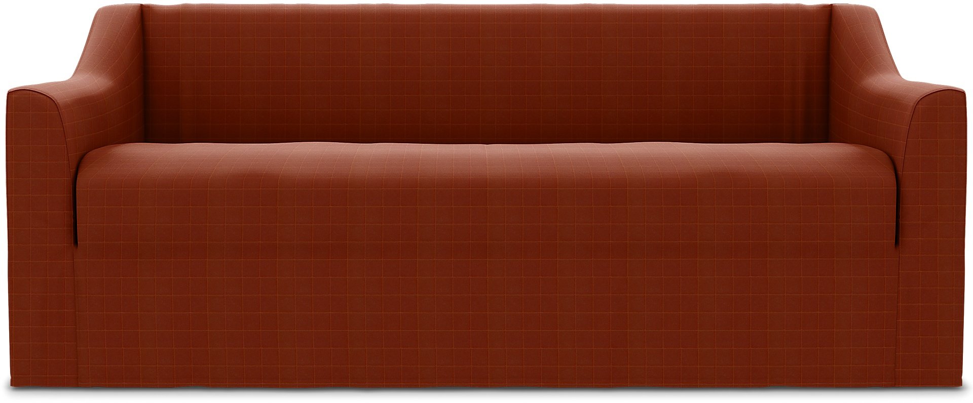 Farlov 2 Seater Sofa Cover, Burnt Sienna, Velvet - Bemz