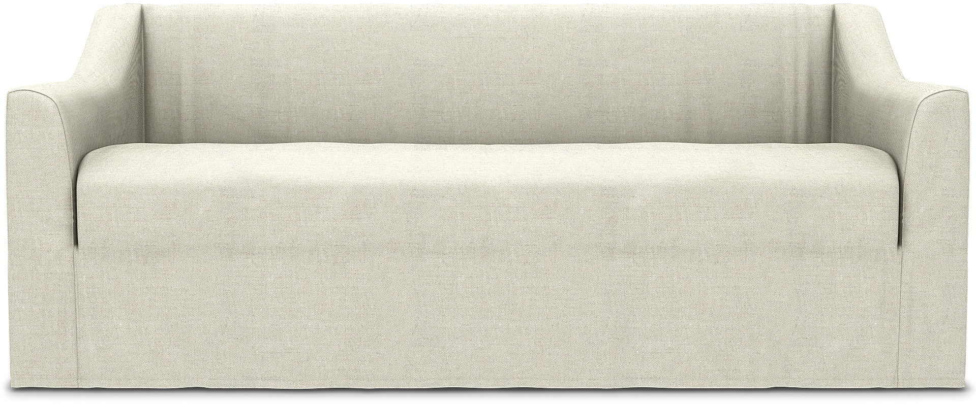 Färlöv 2 Seater Sofa Cover, Natural, Linen - Bemz