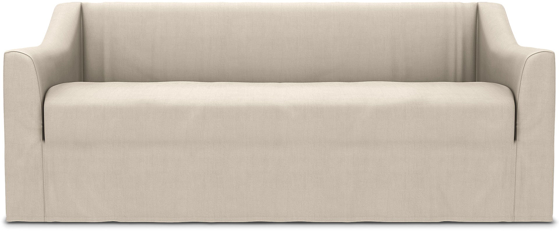Färlöv 2 Seater Sofa Cover, Parchment, Linen - Bemz