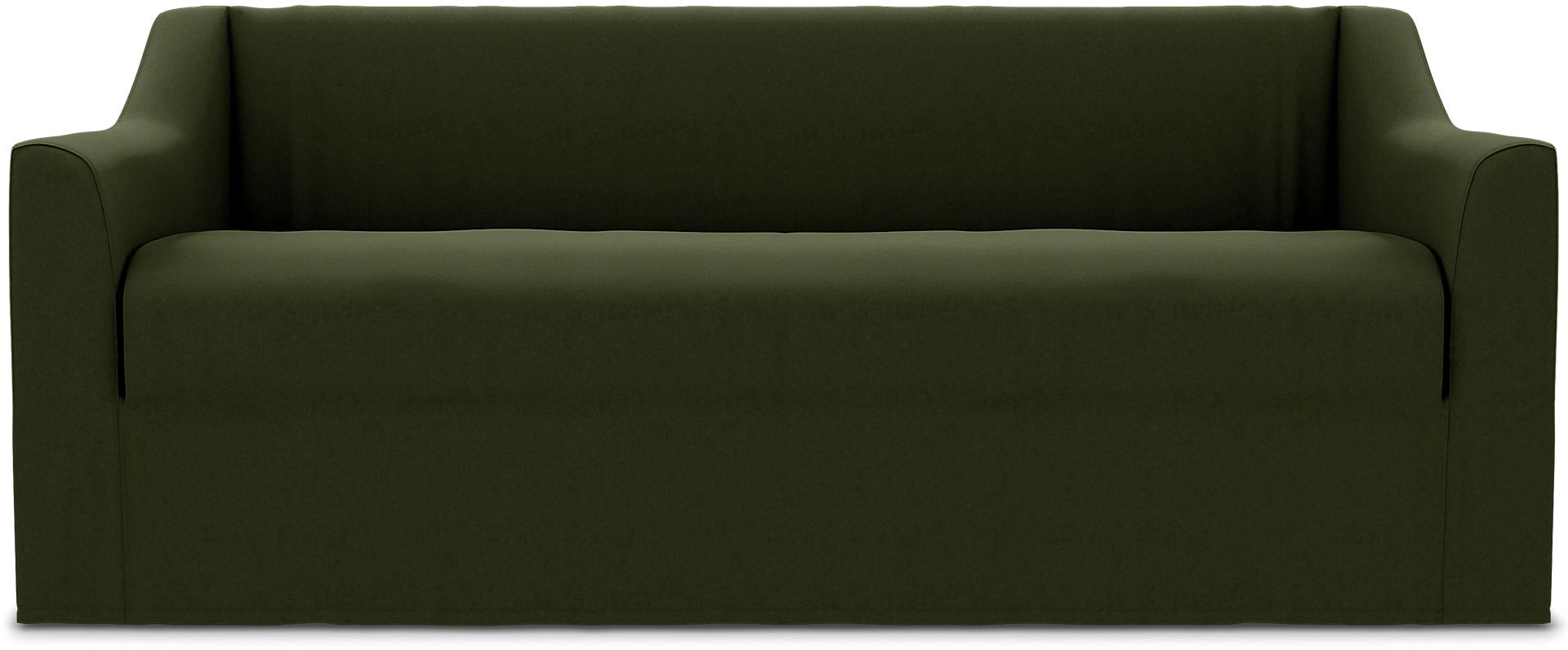 Färlöv 2 Seater Sofa Cover, Moss, Velvet - Bemz