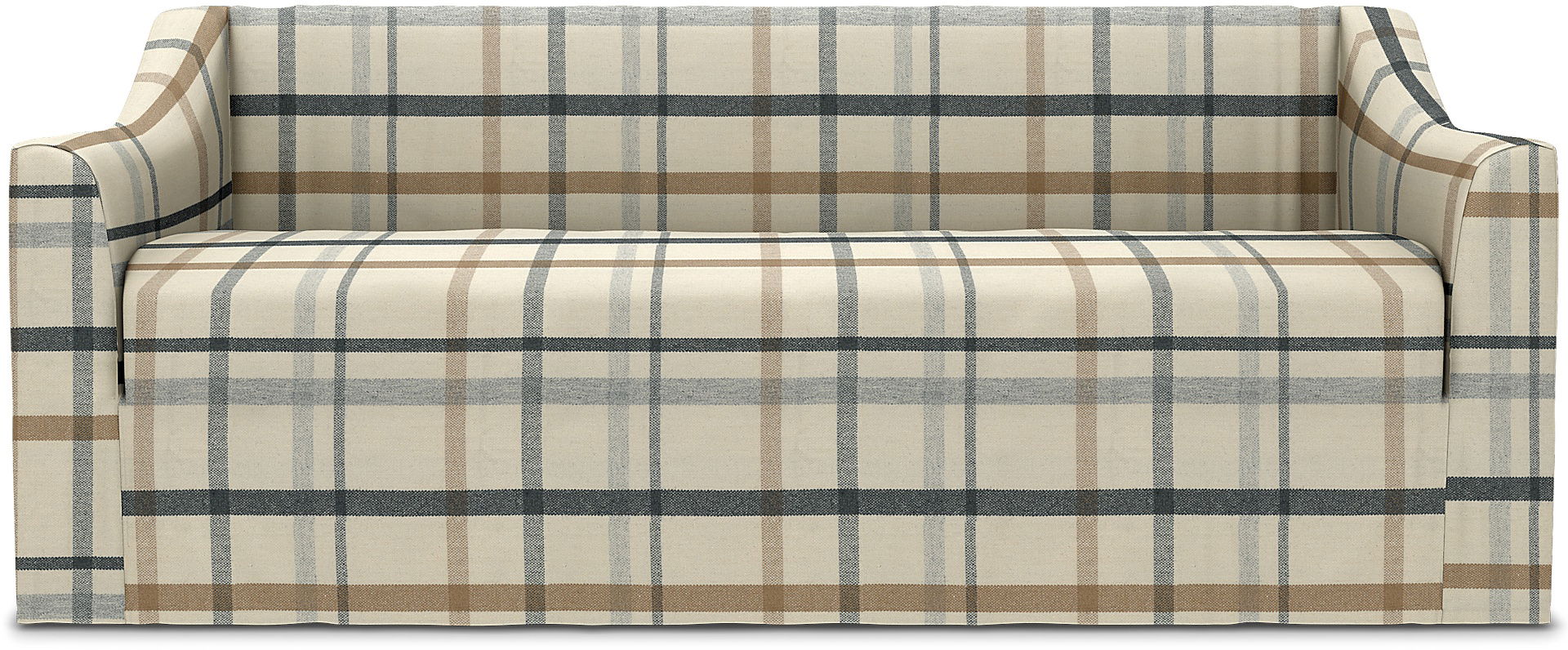 Färlöv 2 Seater Sofa Cover, Fawn Brown, Wool - Bemz