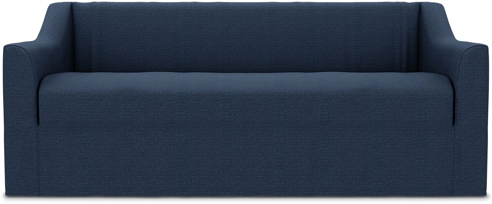 Färlöv 2 Seater Sofa Cover, Navy Blue, Linen - Bemz