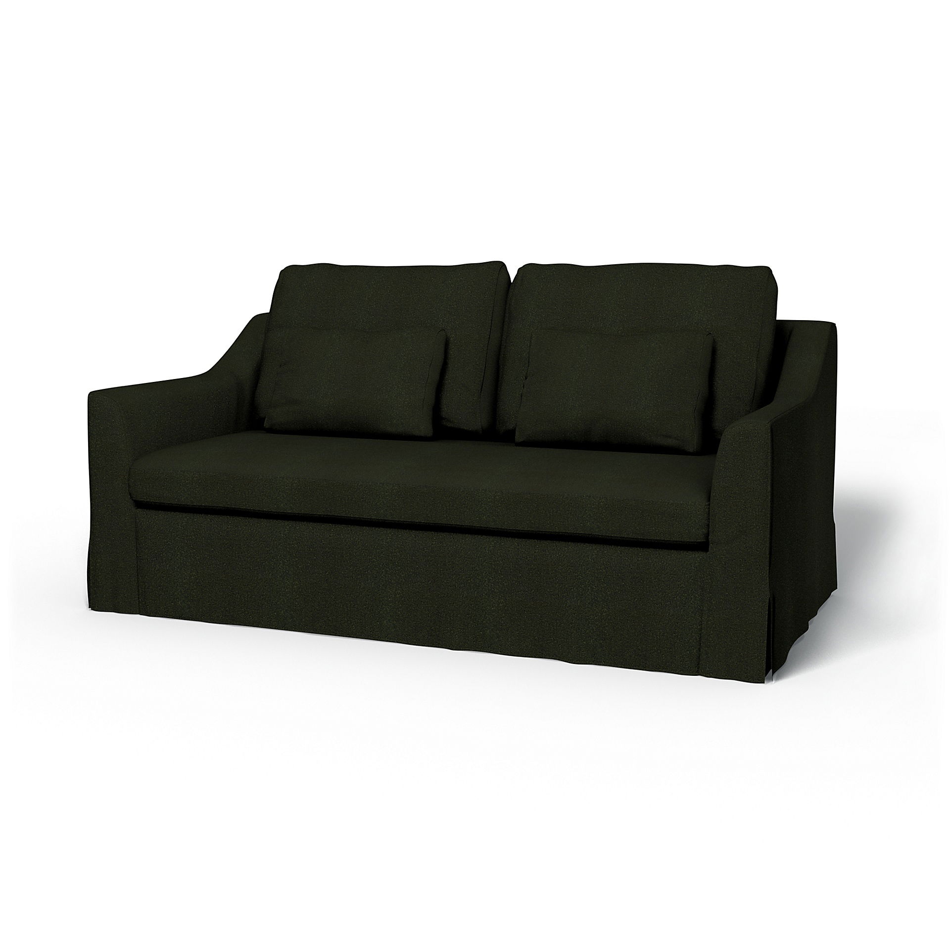 IKEA - Färlöv 2 Seater Sofa Cover, Dark Moss Green, BEMZ NATURE'S PALETTE COLLECTION - Bemz