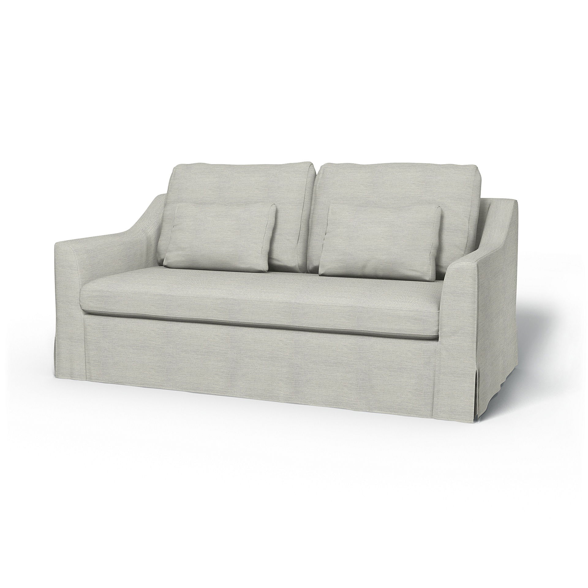 IKEA - Färlöv 2 Seater Sofa Cover, Silver Grey, Cotton - Bemz