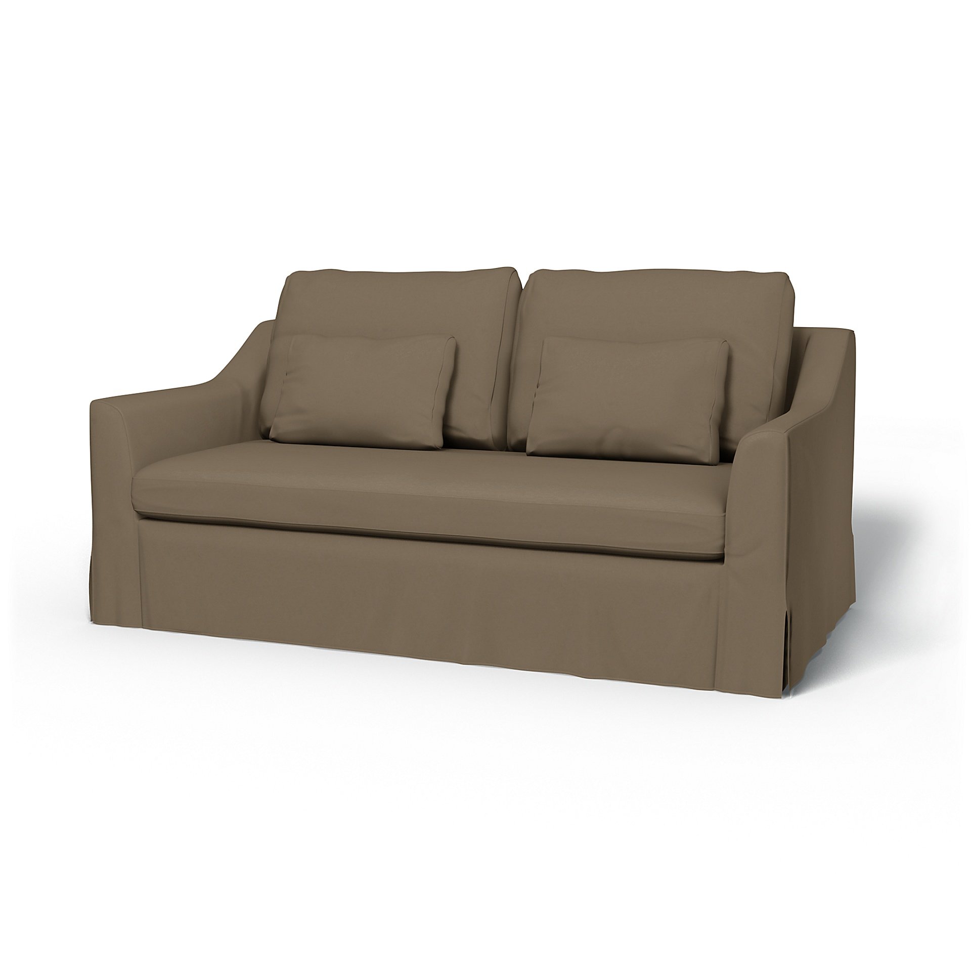IKEA - Farlov 2 Seater Sofa Cover, Taupe, Velvet - Bemz