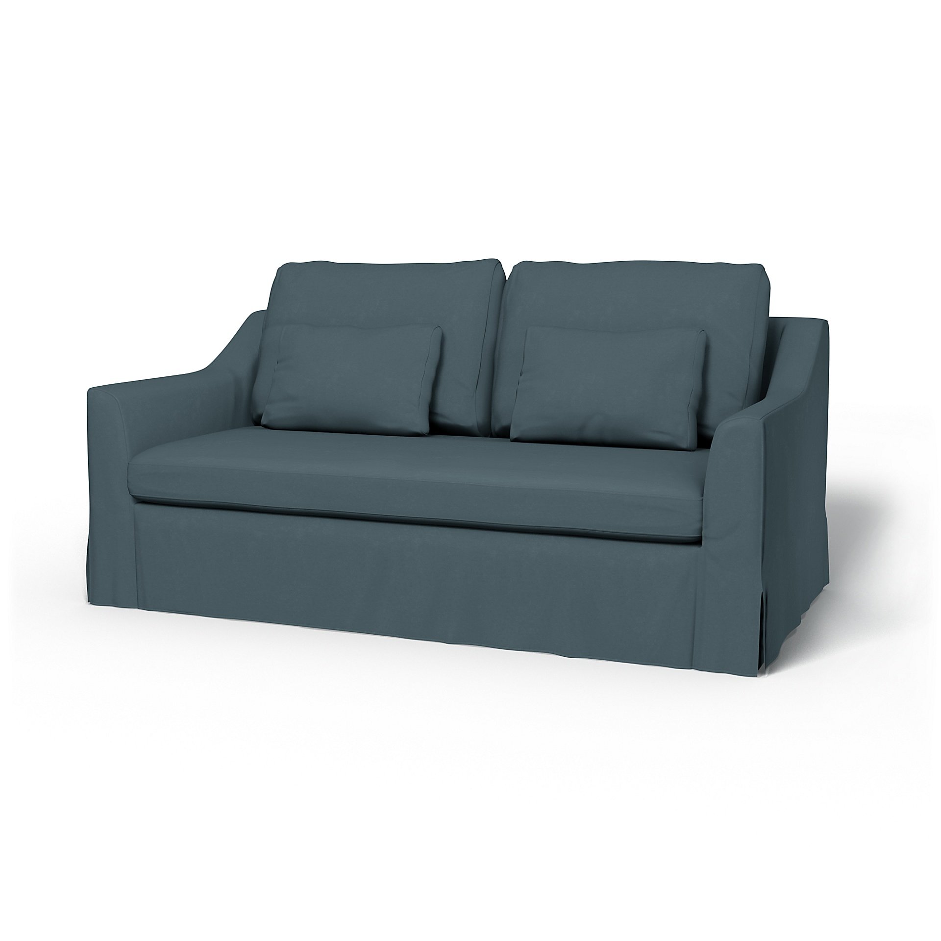 IKEA - Farlov 2 Seater Sofa Cover, Duck Egg, Velvet - Bemz