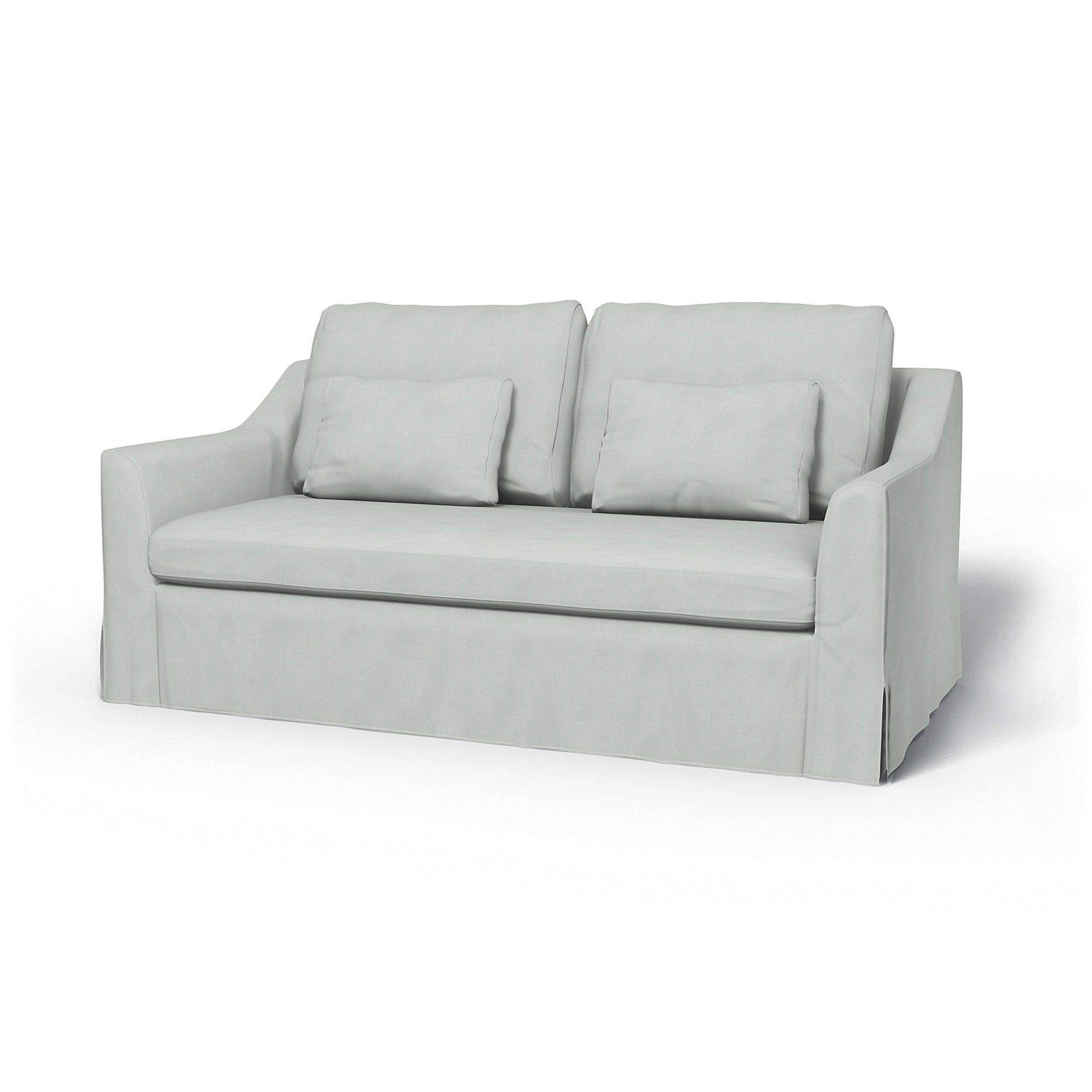 IKEA - Farlov 2 Seater Sofa Cover, Silver Grey, Linen - Bemz
