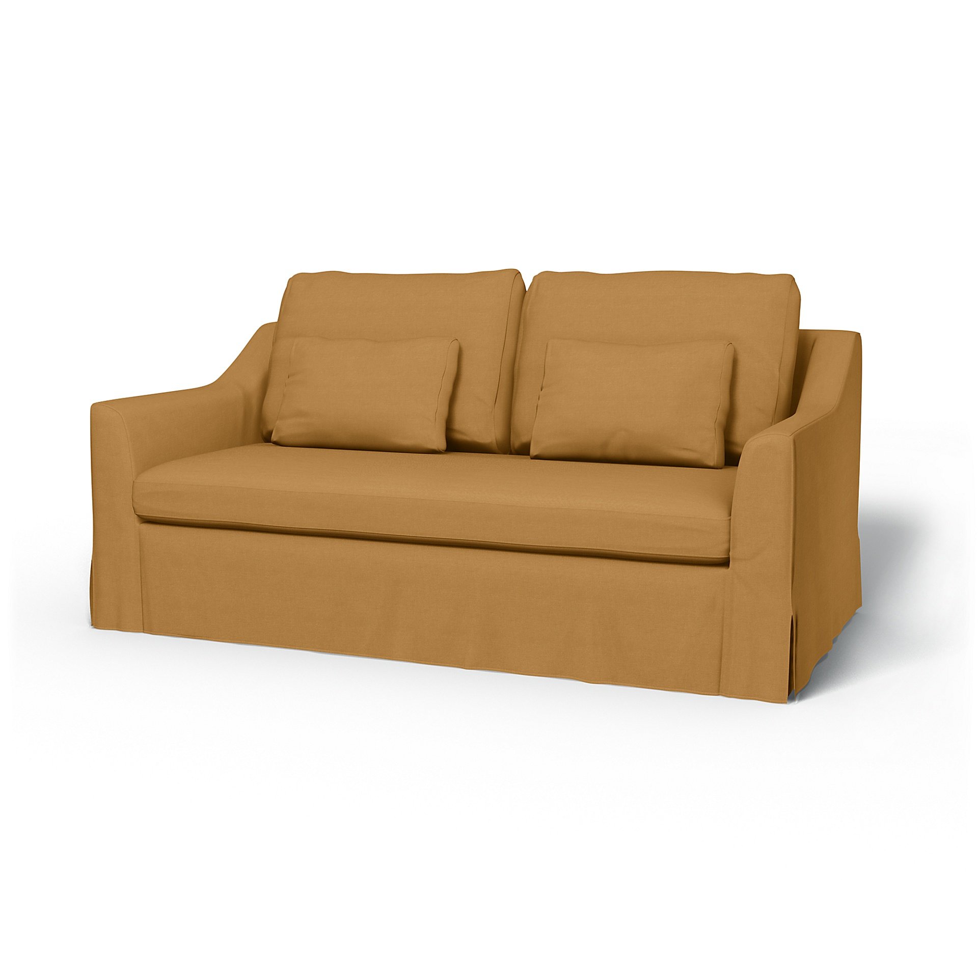 IKEA - Farlov 2 Seater Sofa Cover, Mustard, Linen - Bemz
