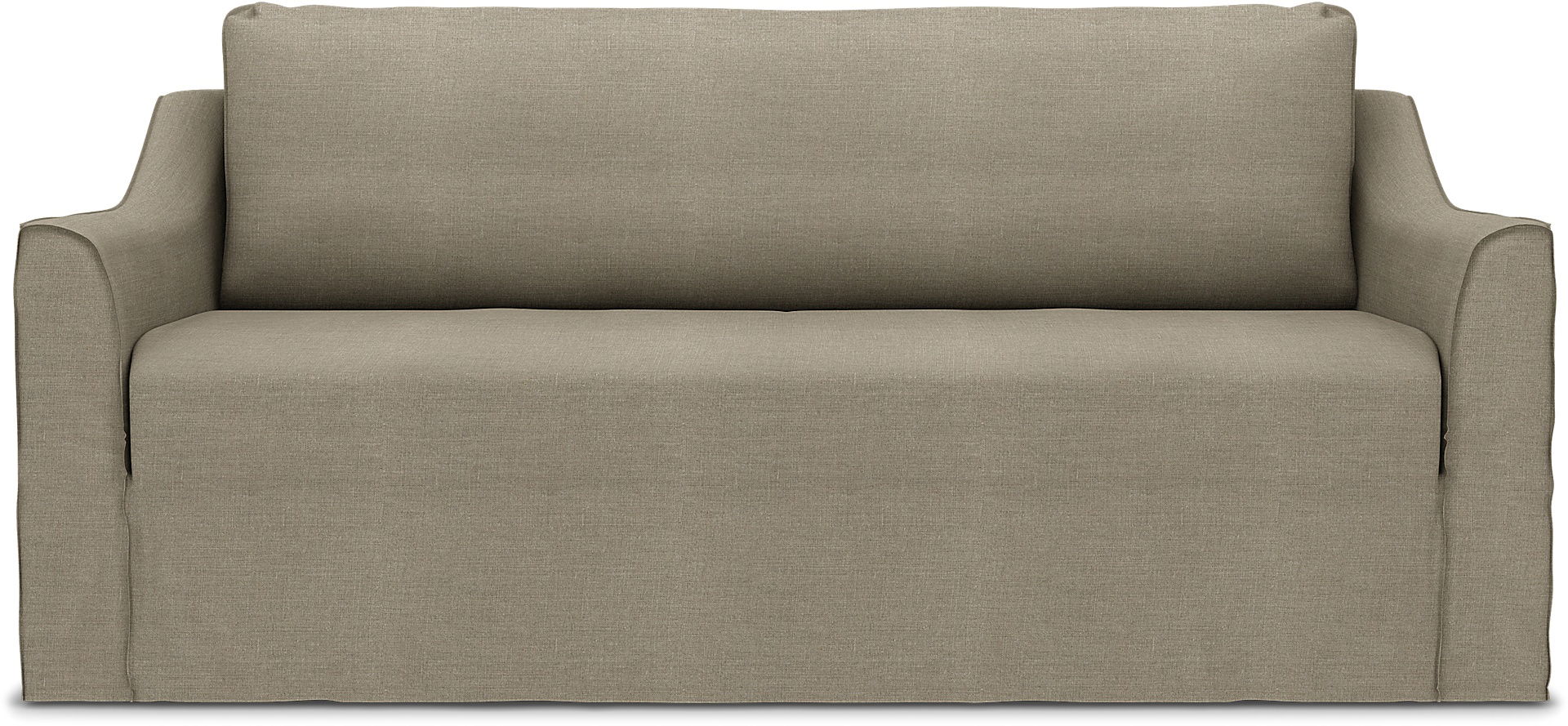 Färlöv 2 seater sofa cover, Natural, Linen - Bemz