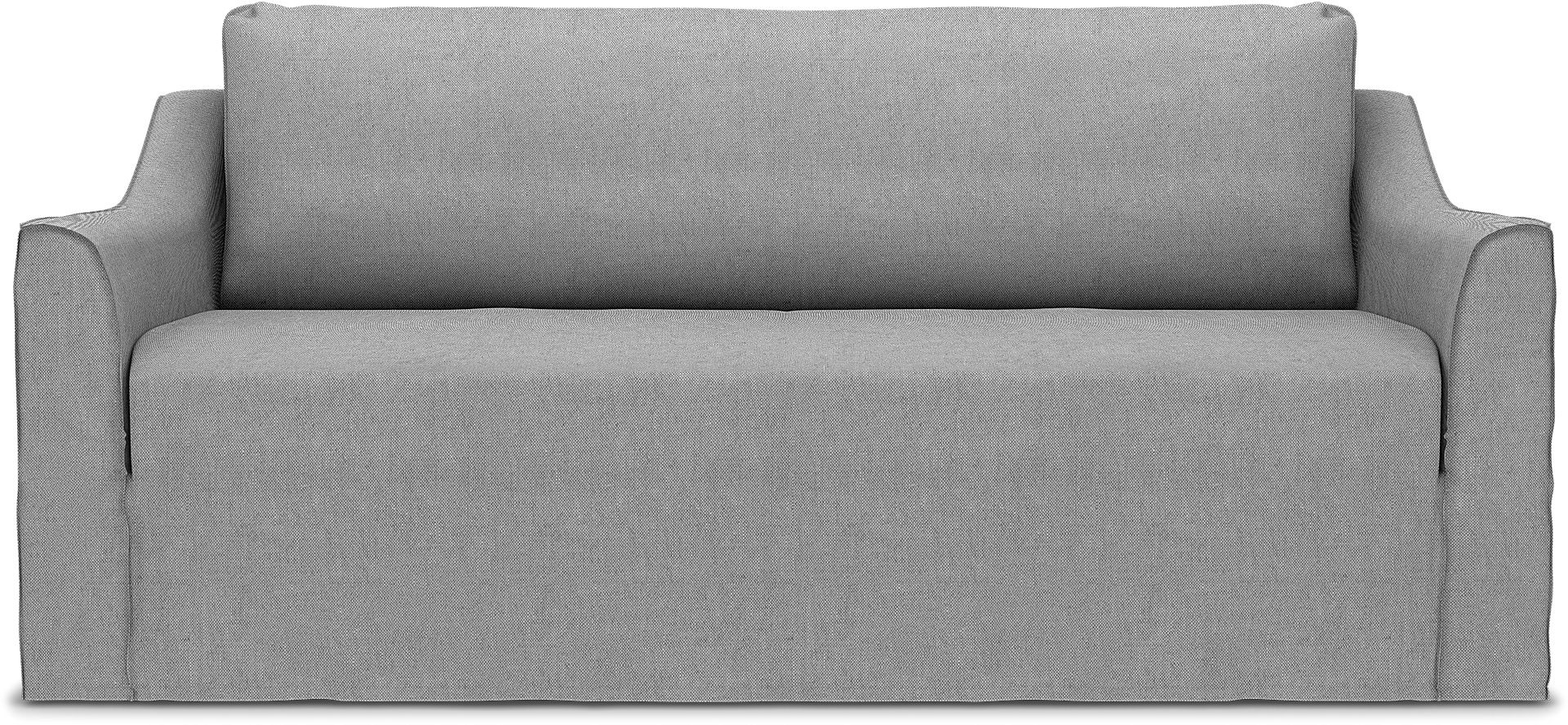 Färlöv 2 seater sofa cover, Graphite, Linen - Bemz