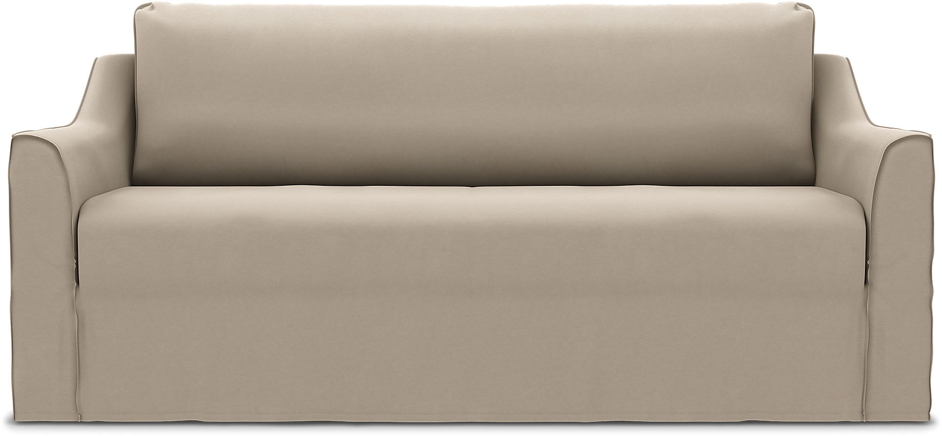 Färlöv 2 seater sofa cover, Feather, Velvet - Bemz