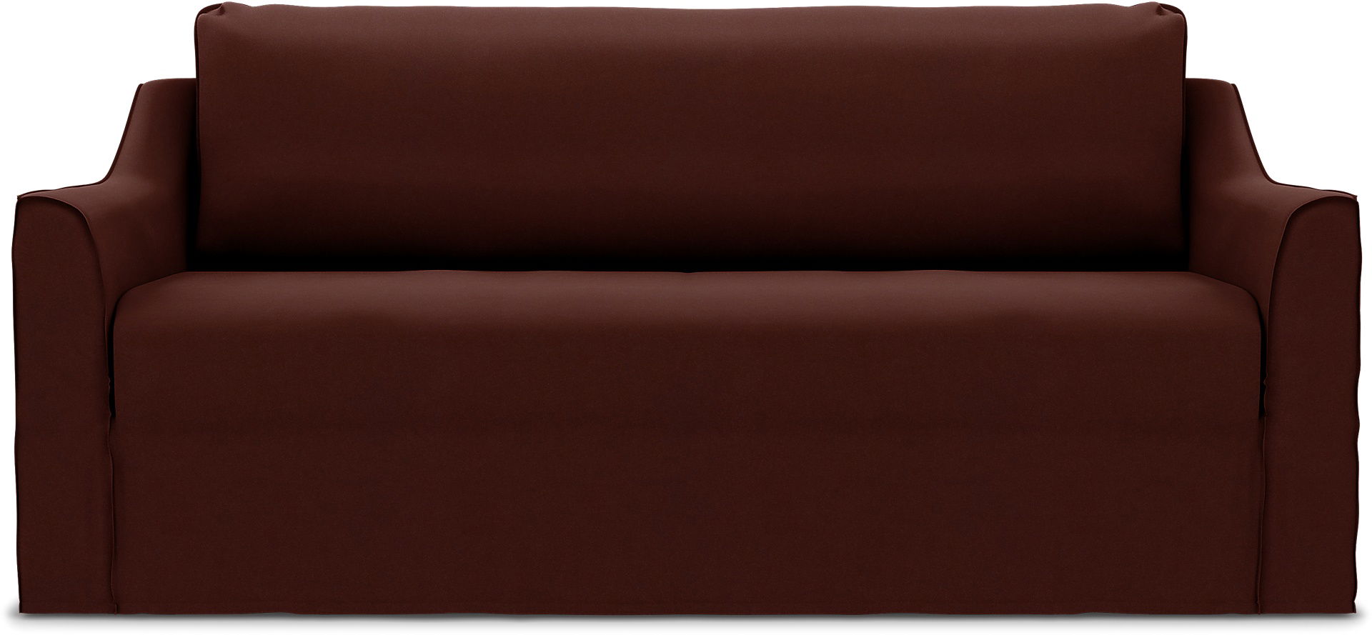 Färlöv 2 seater sofa cover, Ground Coffee, Velvet - Bemz