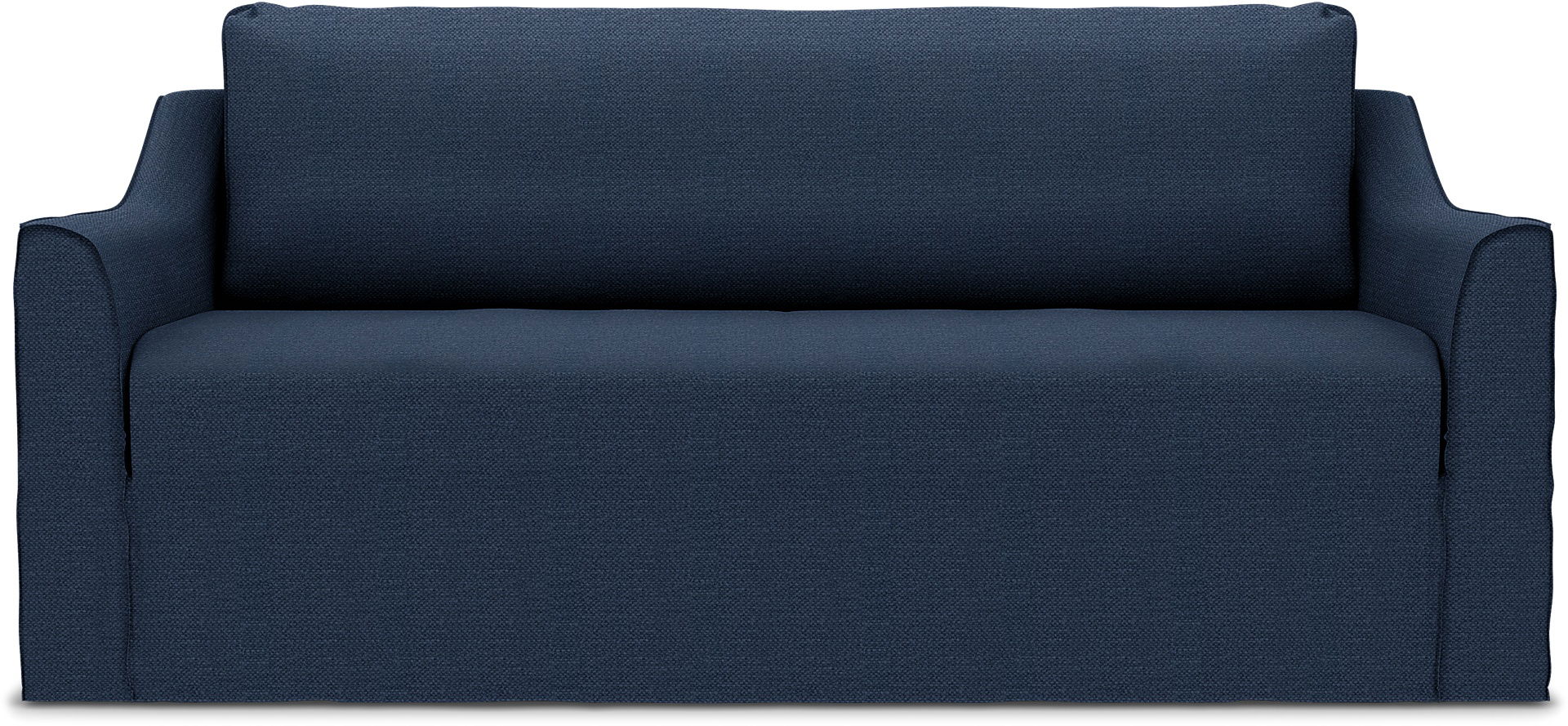 Färlöv 2 seater sofa cover, Navy Blue, Linen - Bemz