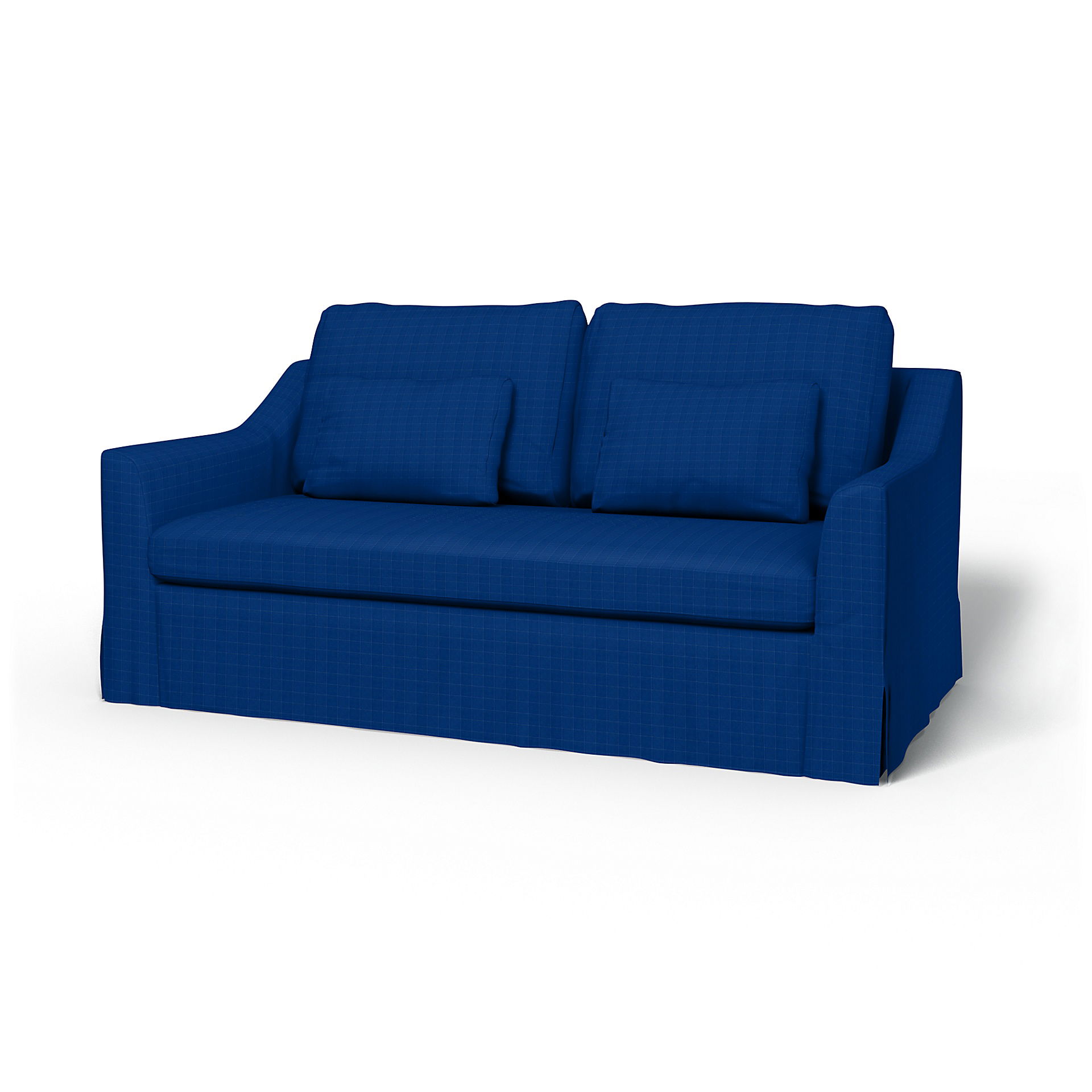 IKEA - Överdrag till Färlöv 2-sitsbäddsoffa, Lapis Blue, Sammet - Bemz