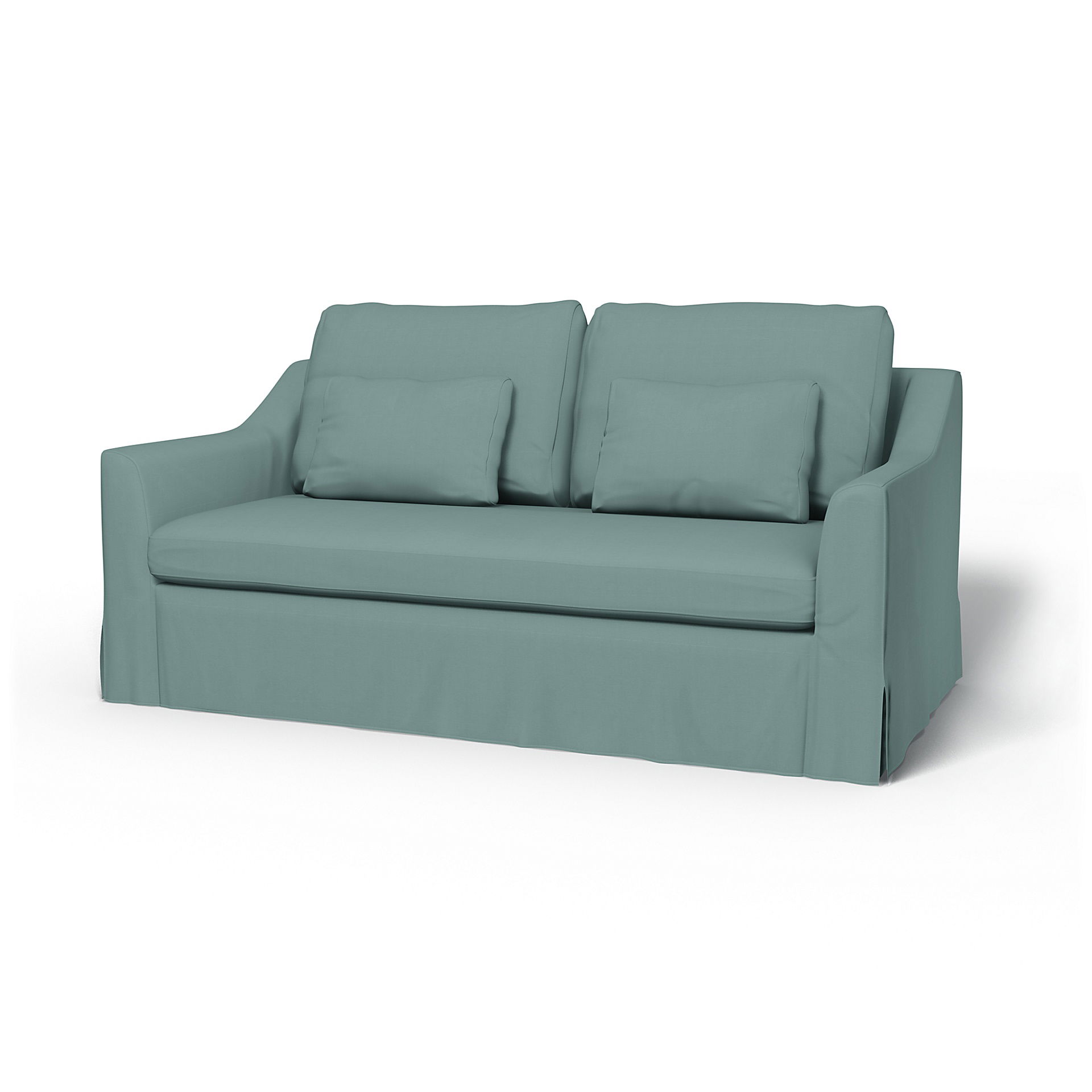 IKEA - Överdrag till Färlöv 2-sitsbäddsoffa, Mineral Blue, Bomull - Bemz