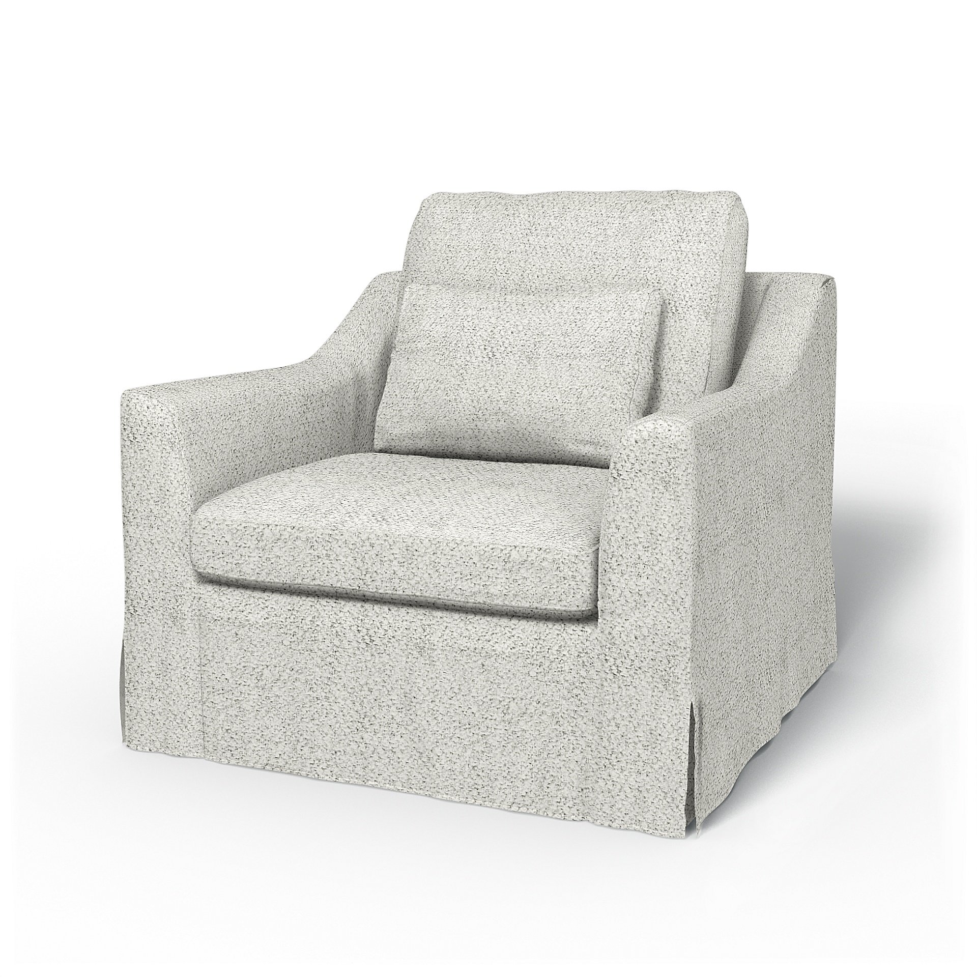 IKEA - Farlov Armchair Cover, Ivory, Boucle & Texture - Bemz
