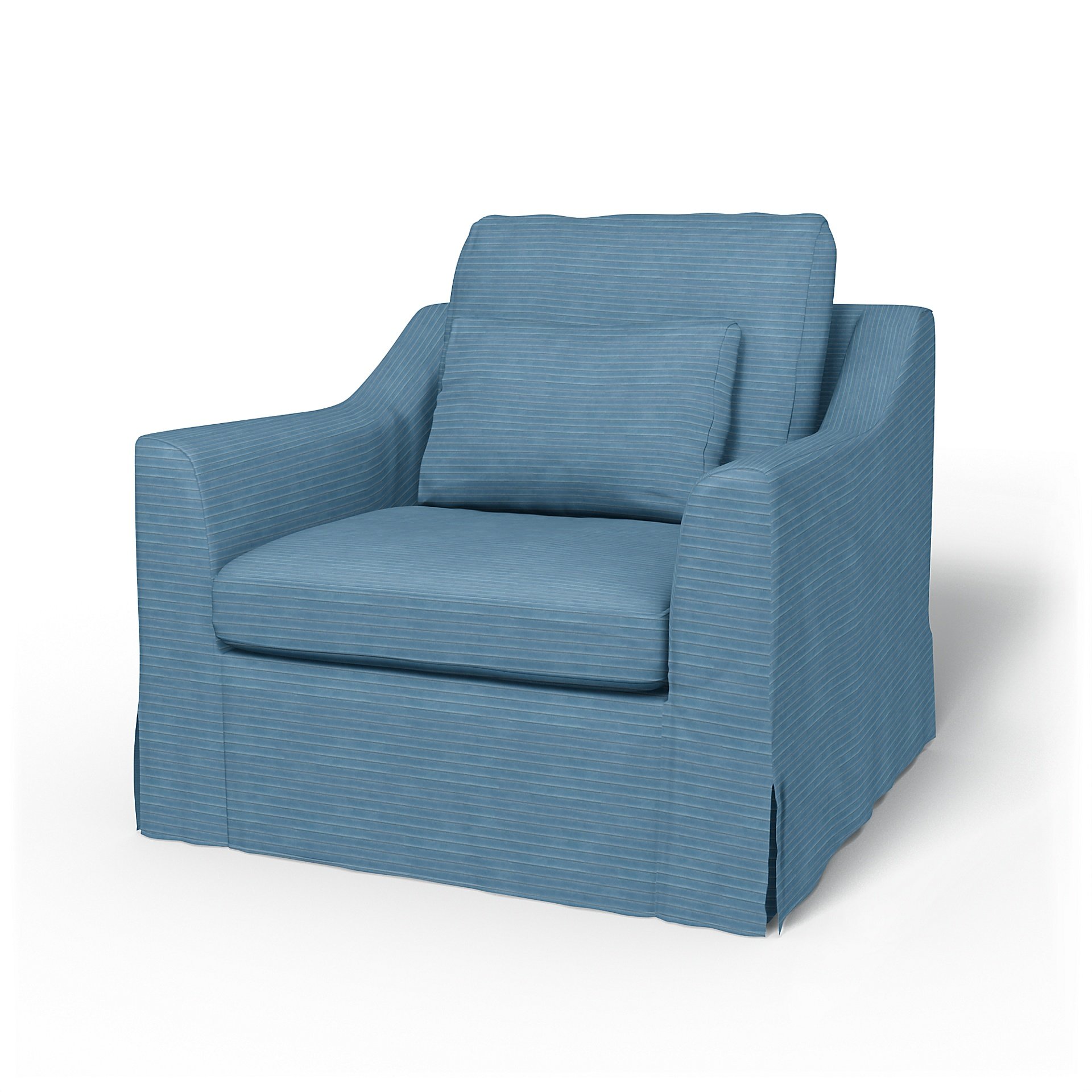 IKEA - Farlov Armchair Cover, Sky Blue, Corduroy - Bemz