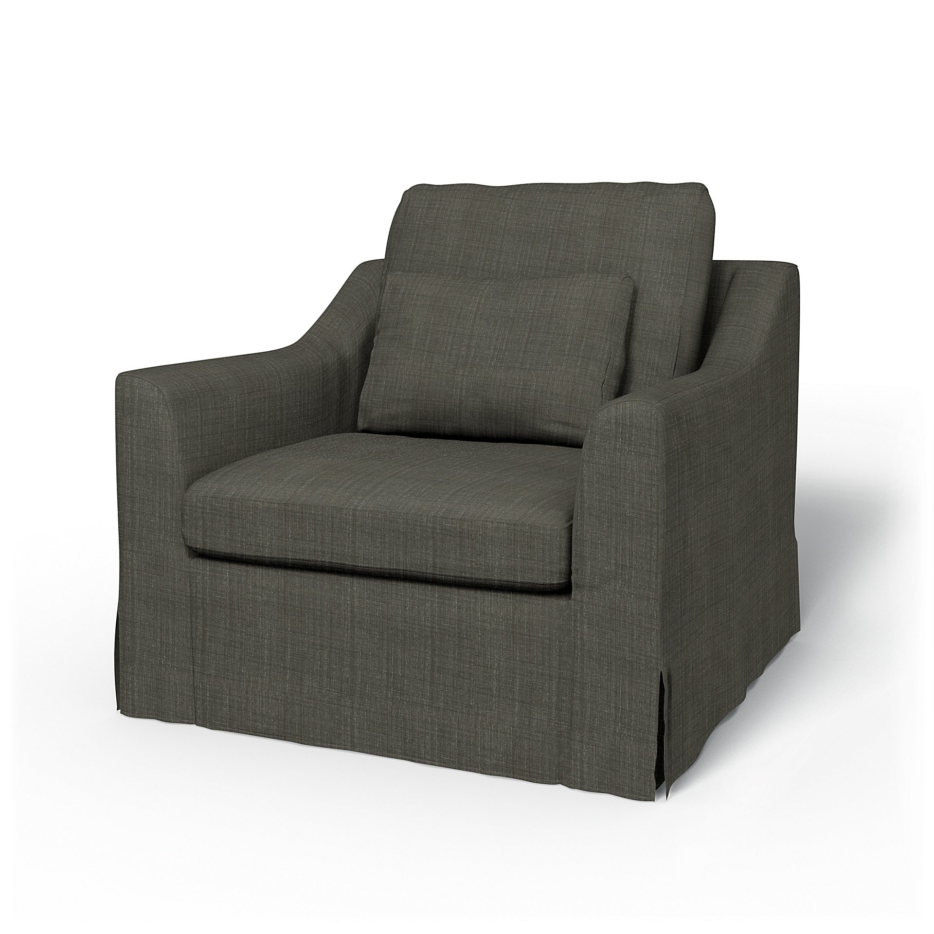 IKEA - Farlov Armchair Cover, Mole Brown, Boucle & Texture - Bemz