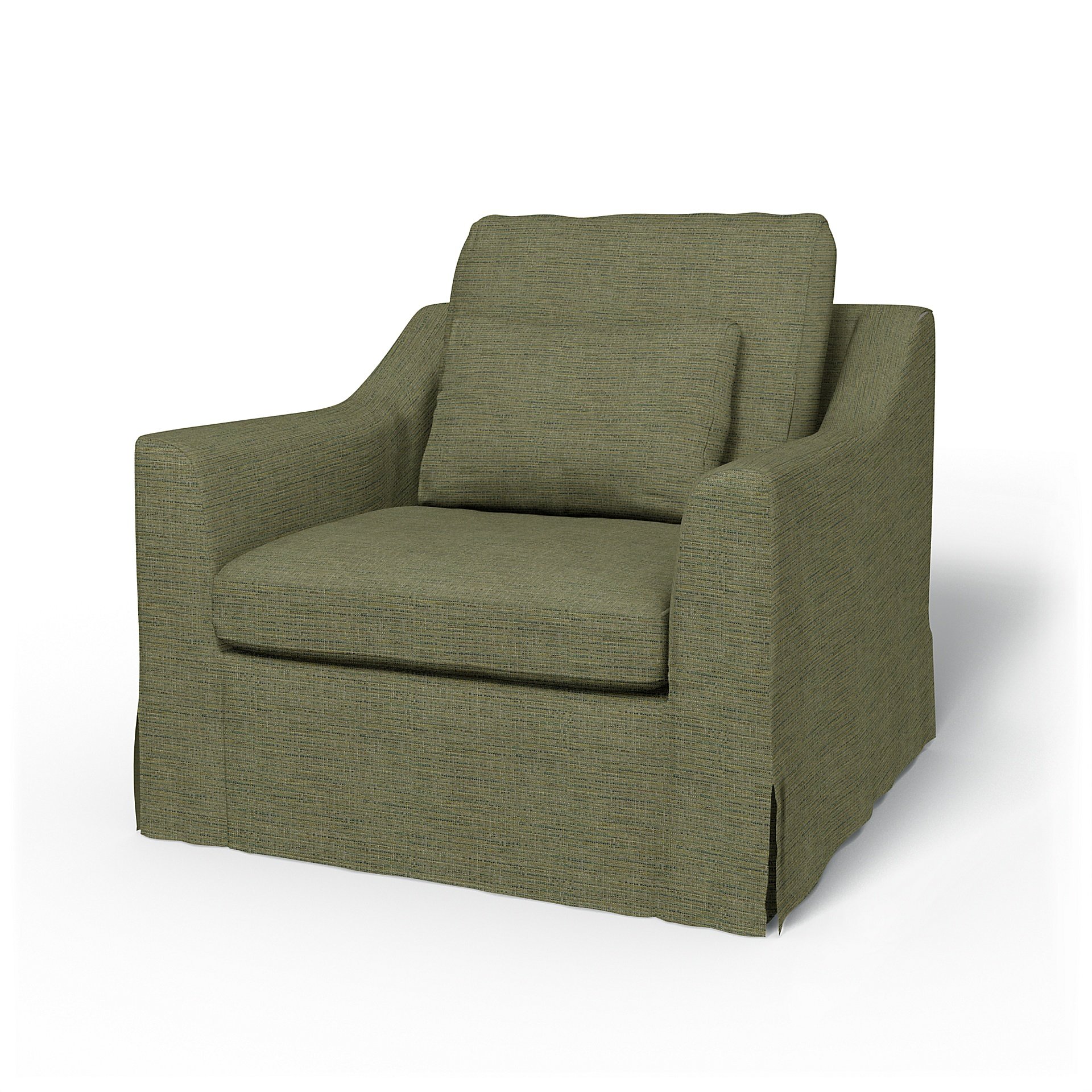 IKEA - Farlov Armchair Cover, Meadow Green, Boucle & Texture - Bemz
