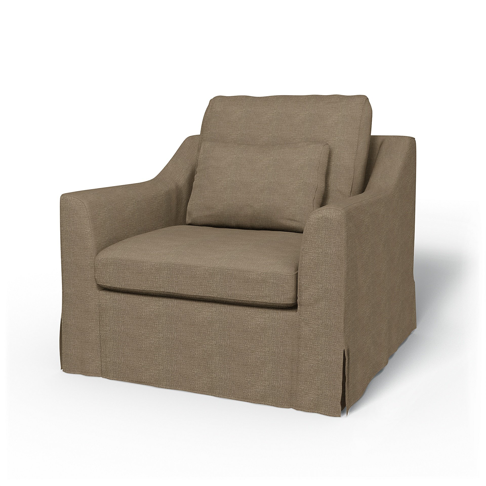 IKEA - Farlov Armchair Cover, Camel, Boucle & Texture - Bemz