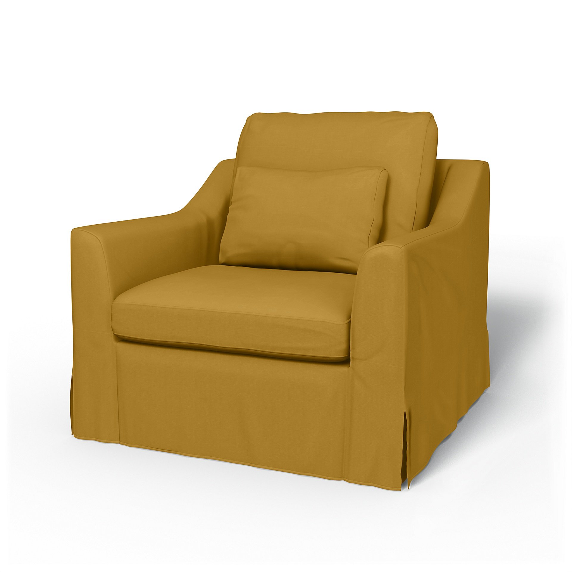 IKEA - Farlov Armchair Cover, Honey Mustard, Cotton - Bemz