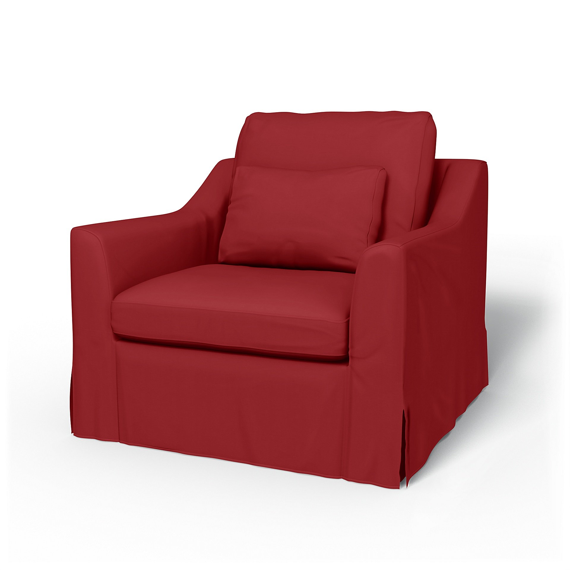 IKEA - Farlov Armchair Cover, Scarlet Red, Cotton - Bemz